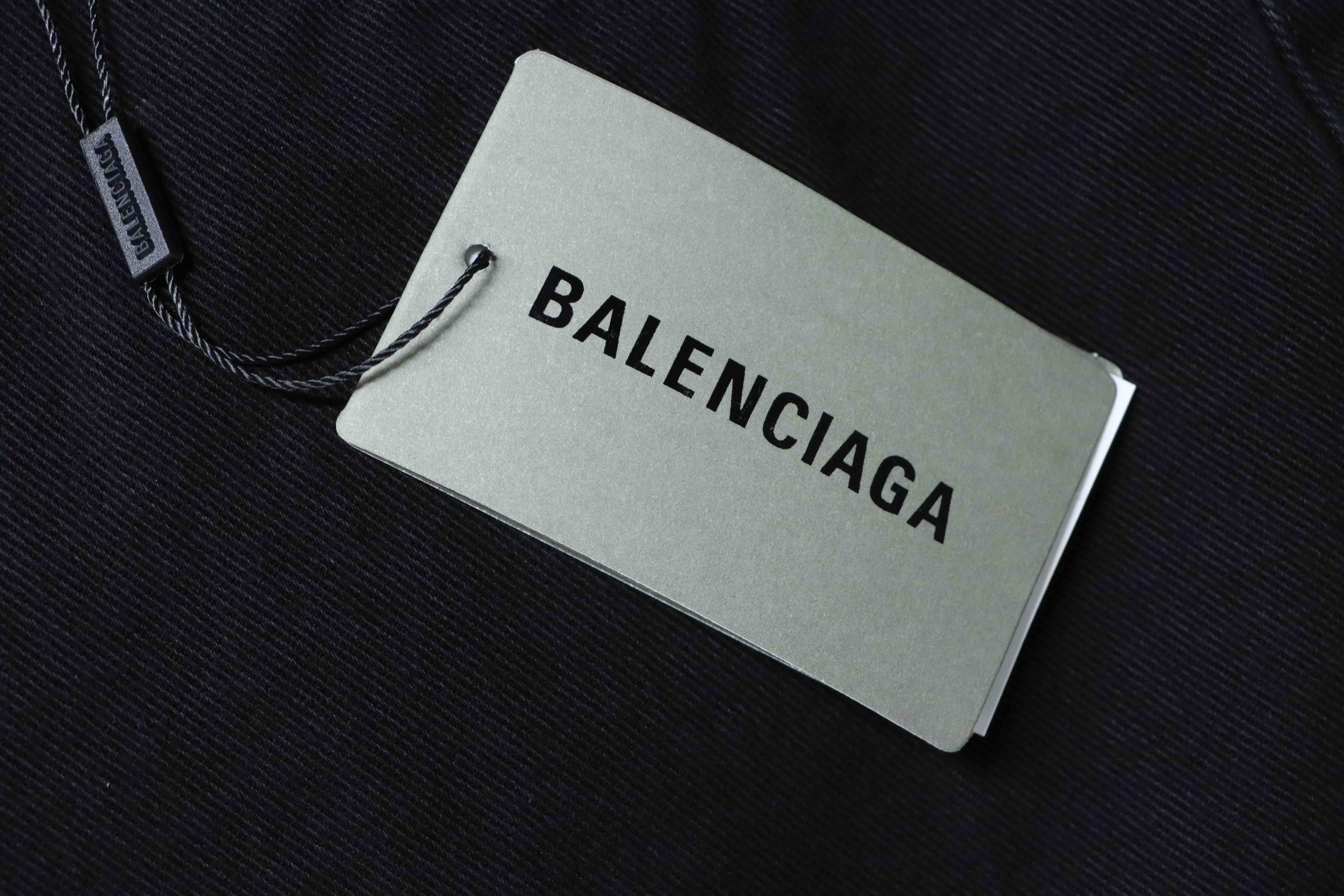 Balenciaga 24SS Slashed Distressed Denim Jeans h270