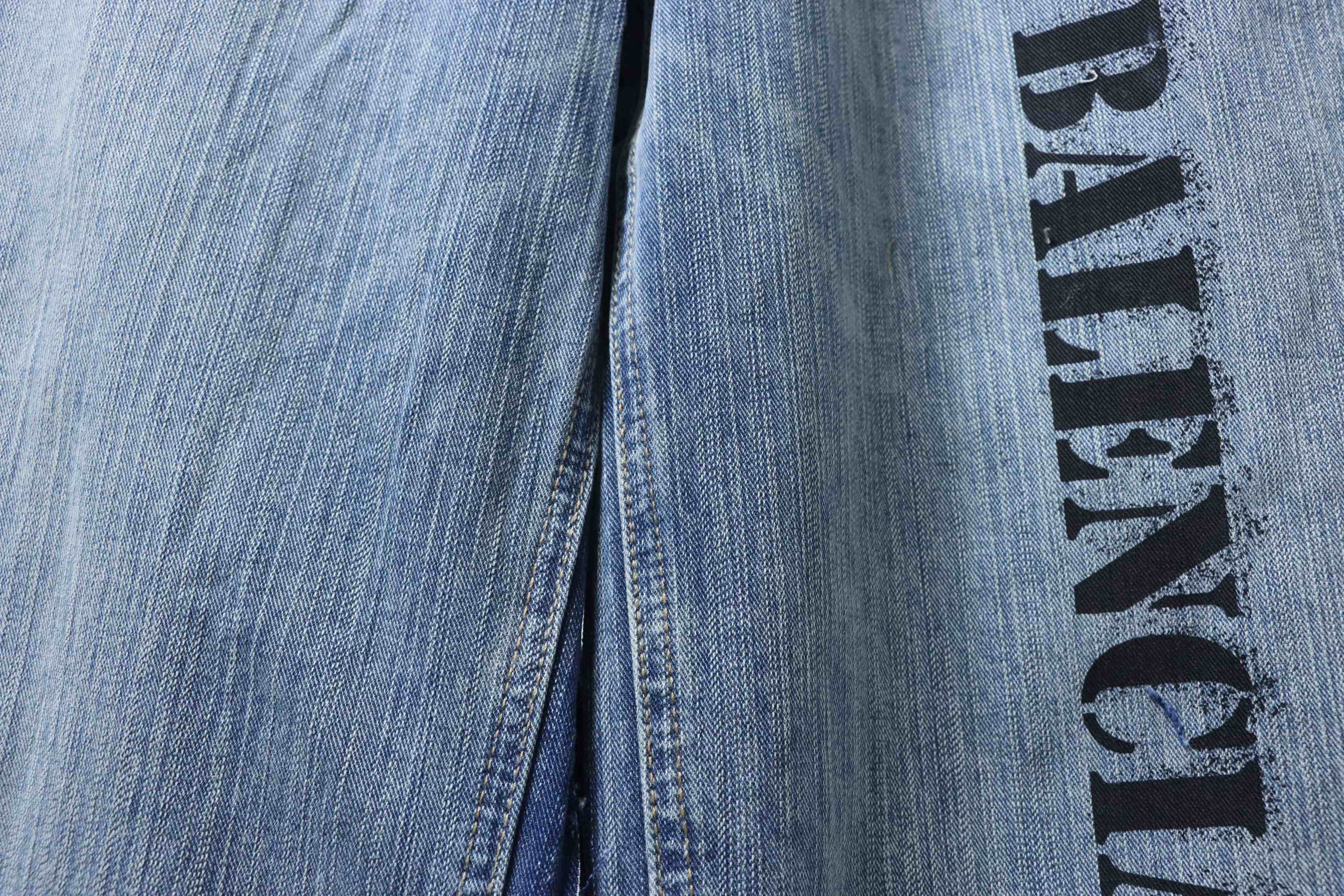 Balenciaga 24SS Spliced Blue Floral Grey Denim Jeans h310