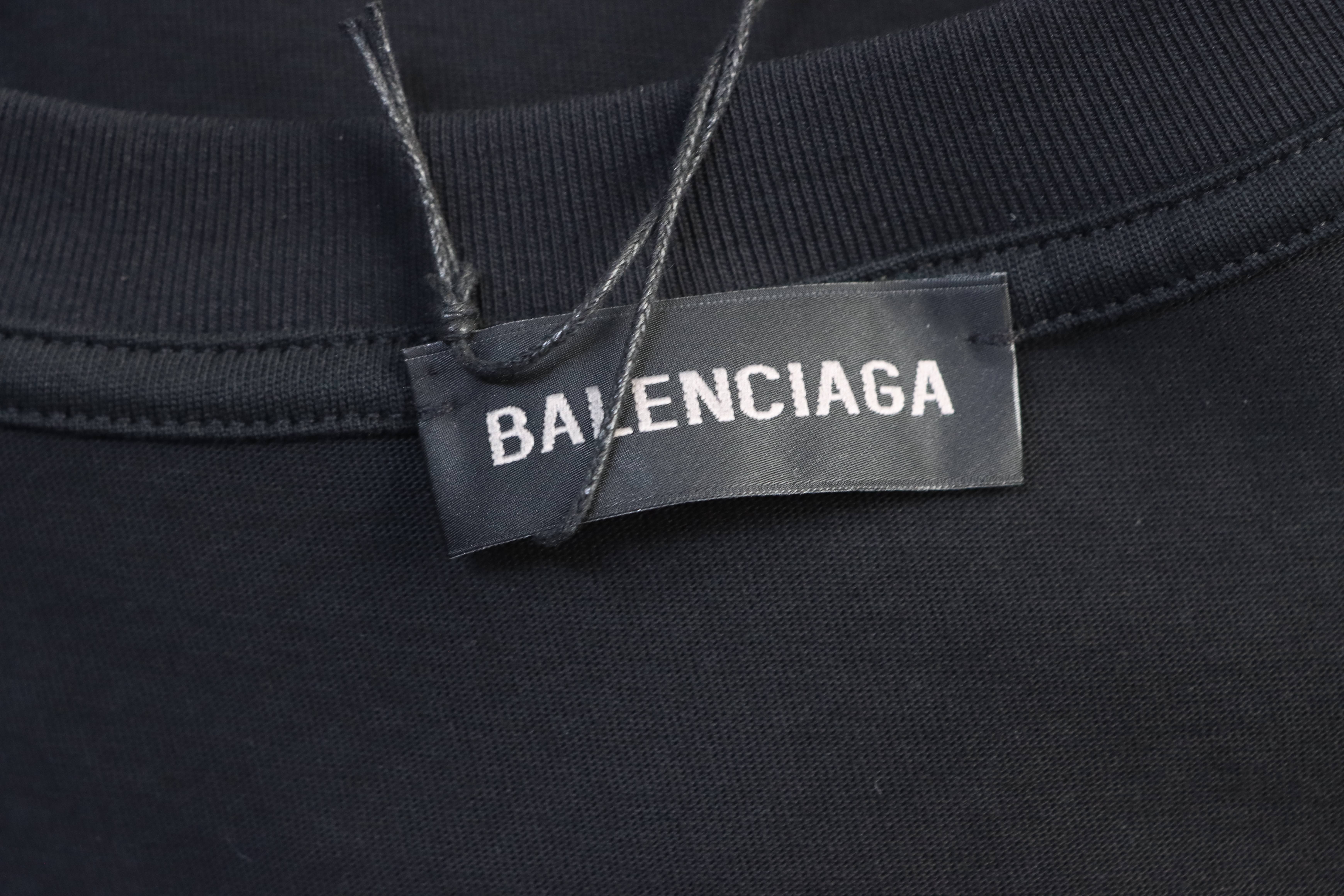Balenciaga 25SS 3M Ski Series Embroidered T-shirt Black