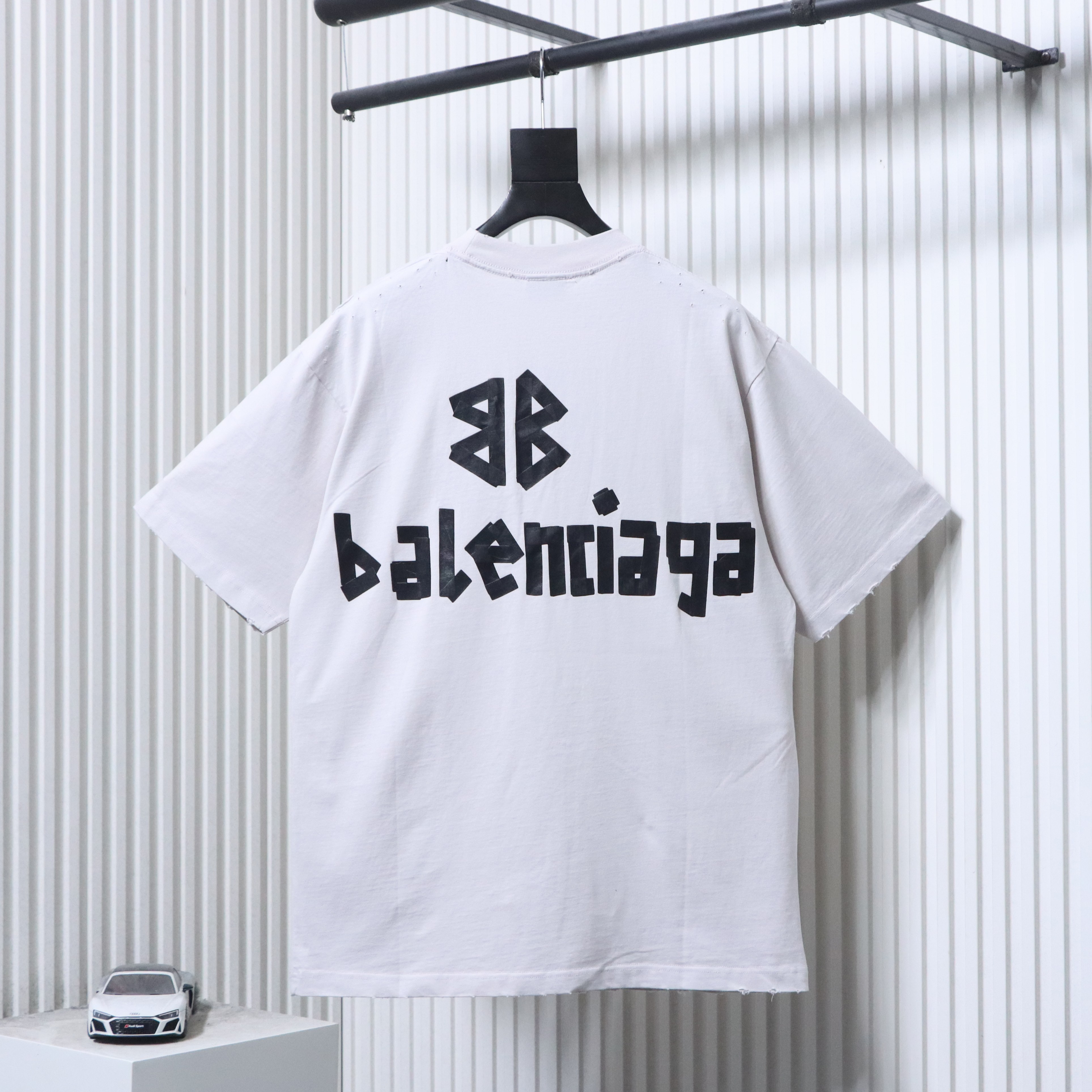 Balenciaga 25SS White Tape Printed T-shirt h190
