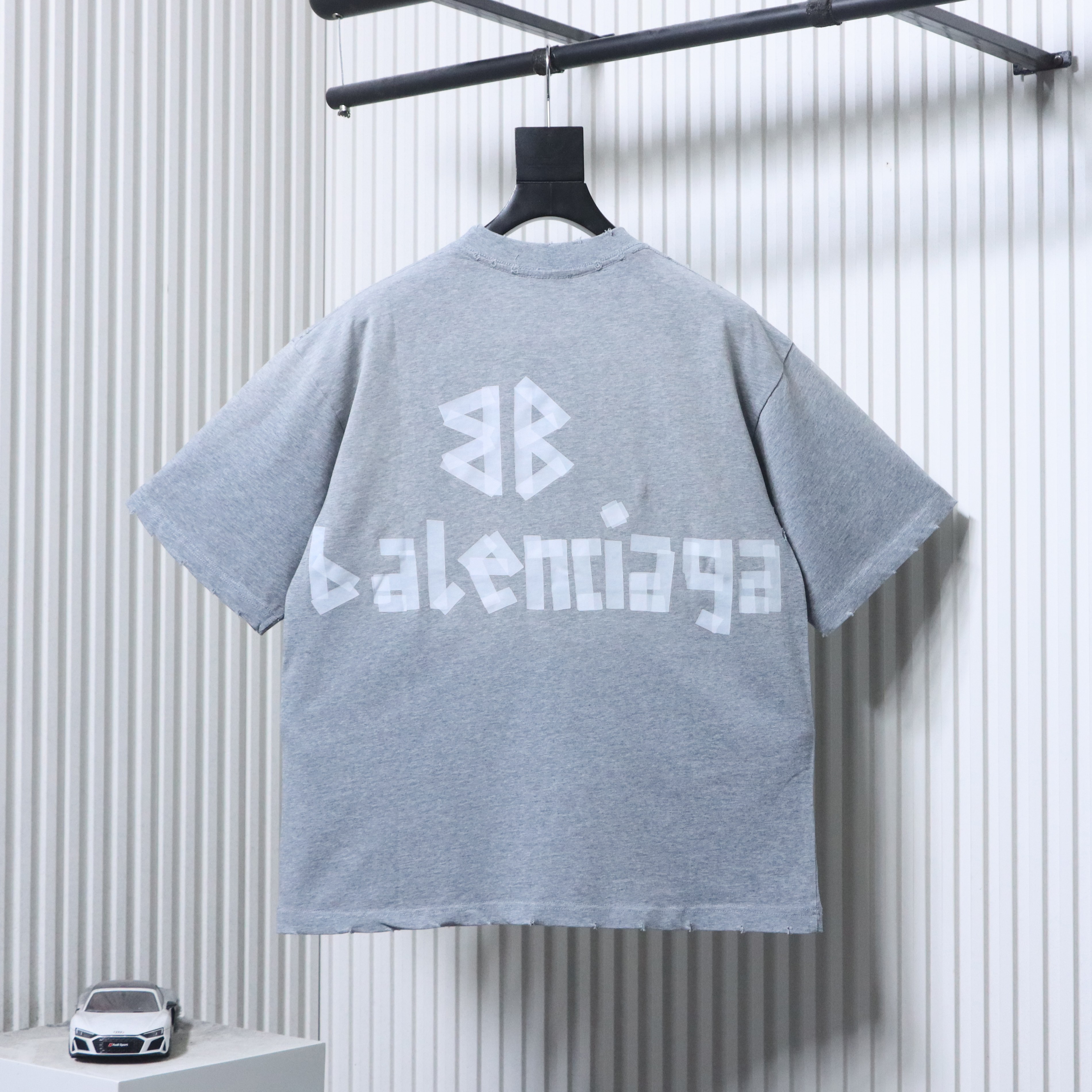 Balenciaga 25SS Grey Masking Tape T-shirt h190