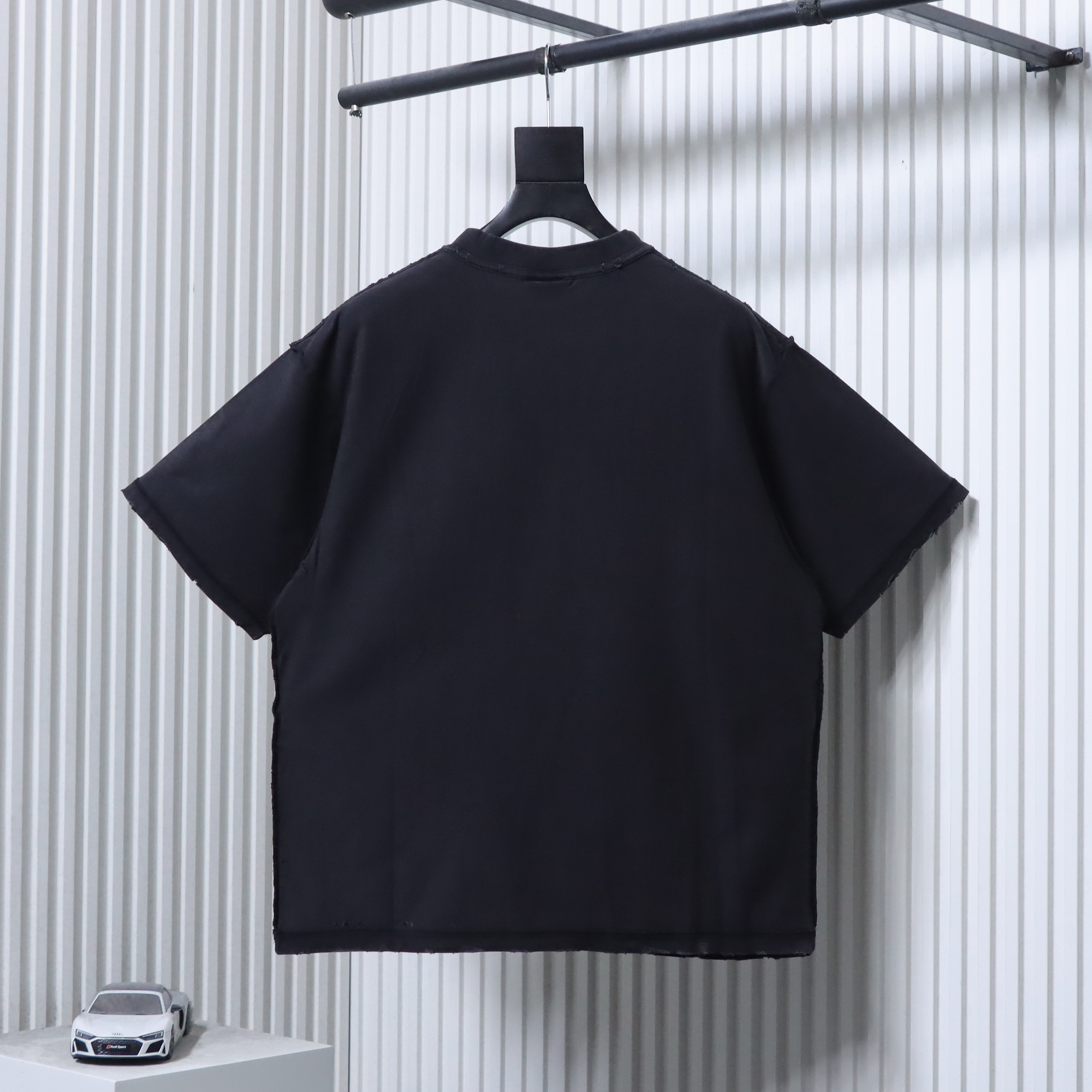 Balenciaga 25SS Patch Embroidered Logo Washed T-shirt h190