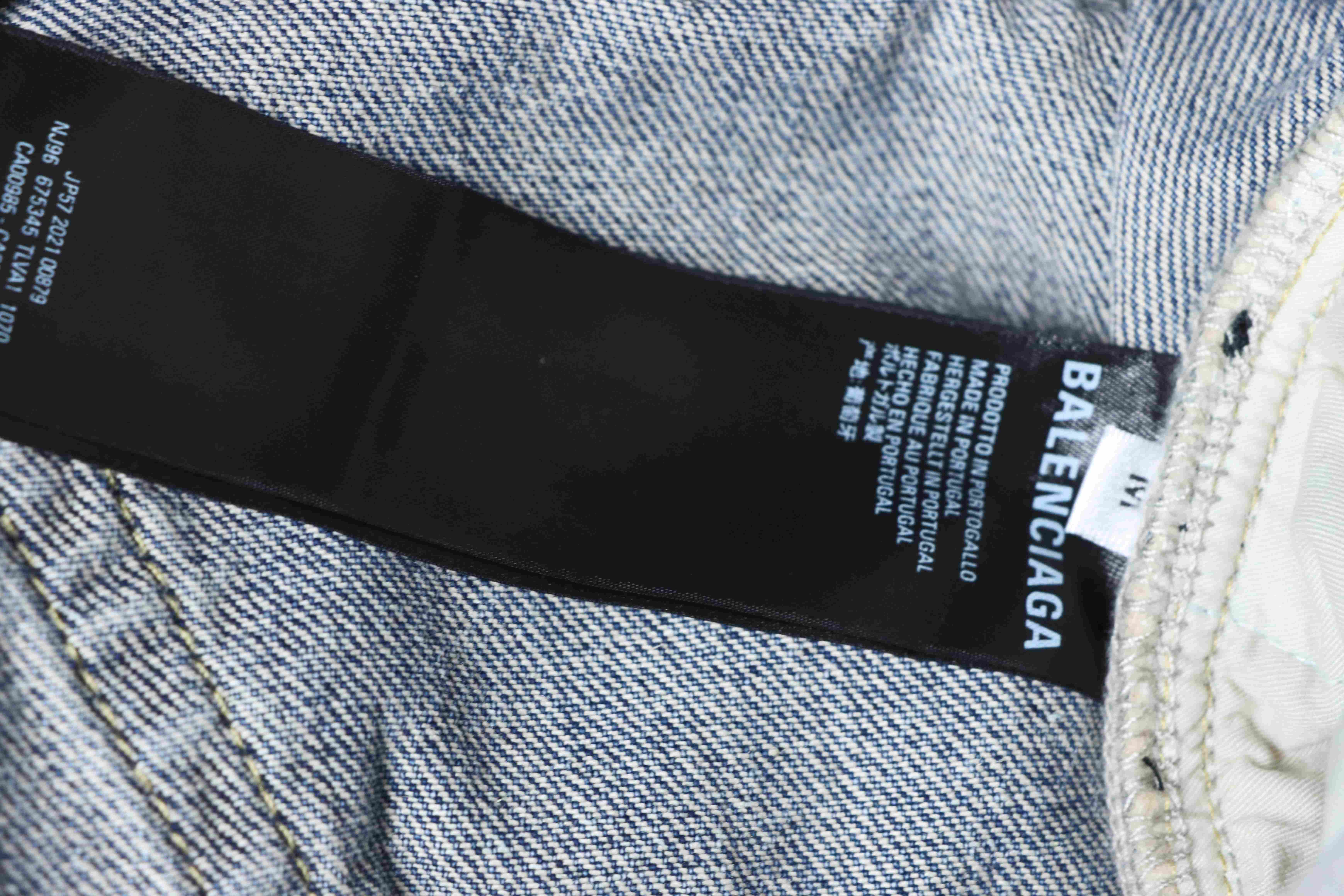 Balenciaga 25SS Washed Destroyed Ripped Jeans h340
