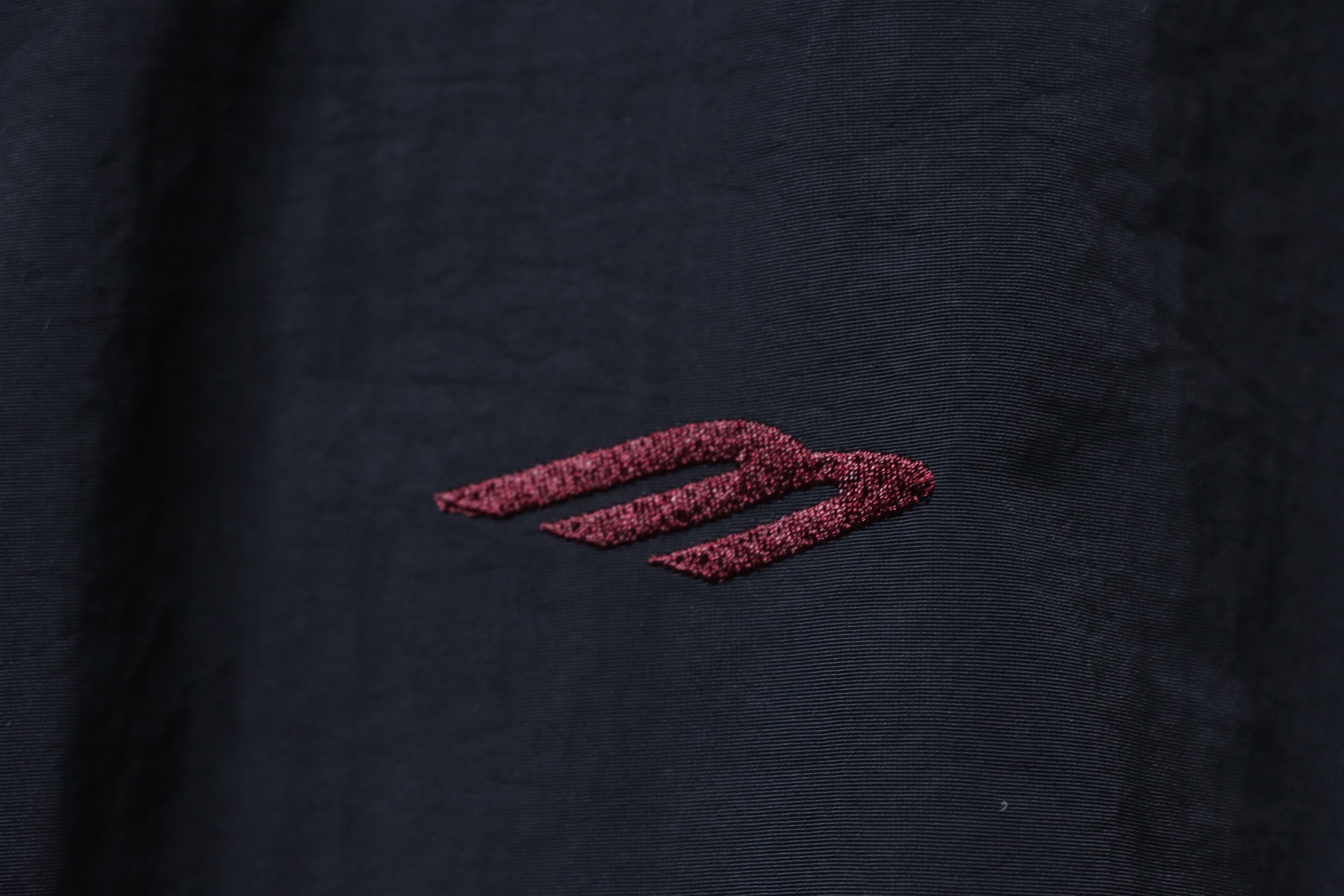 Balenciaga 26SS 3M Black Red Spliced Embroidered Hooded Tracksuit Jacket