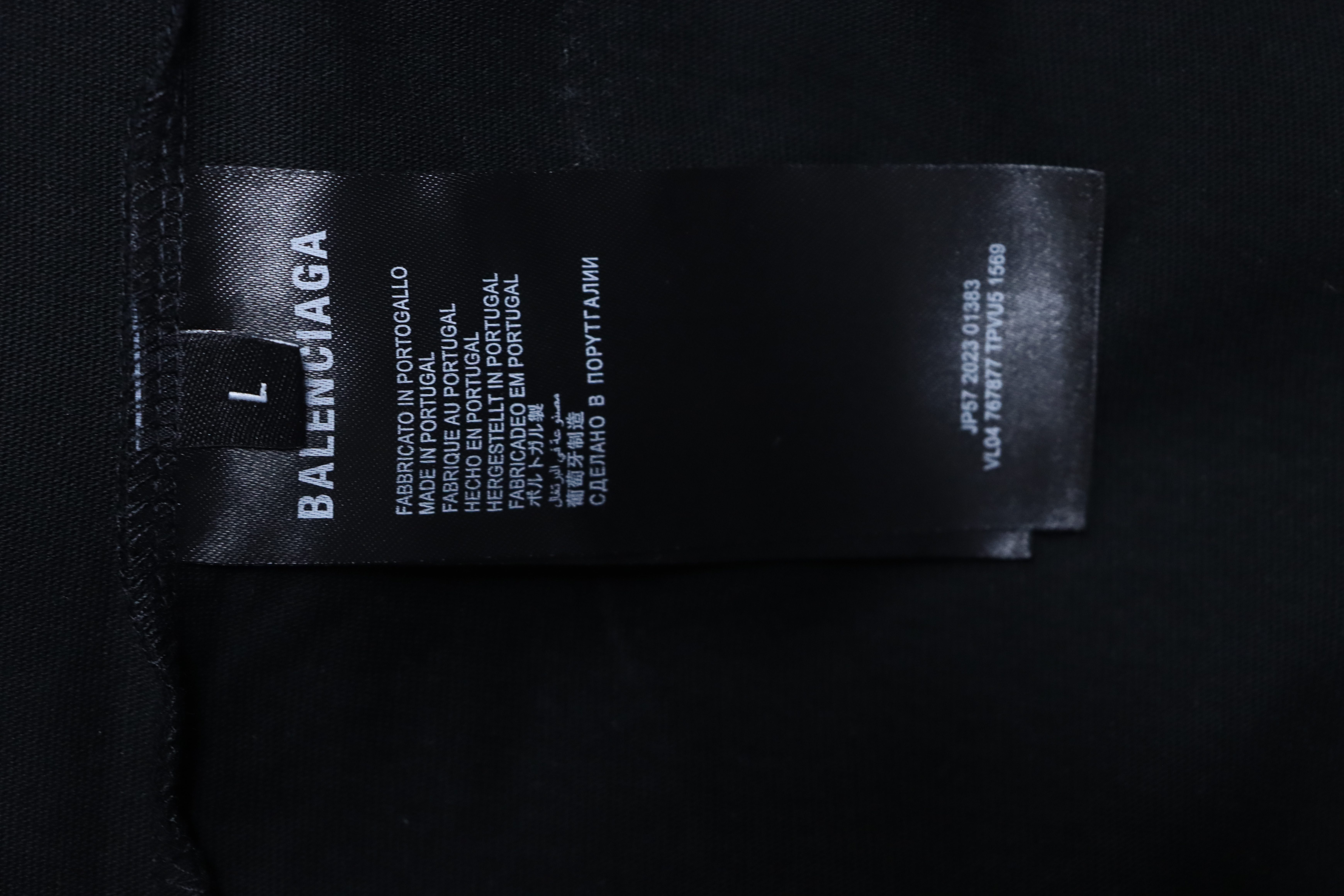 Balenciaga 26SS 3M Embroidered Manchester United Emblem T-shirt Black