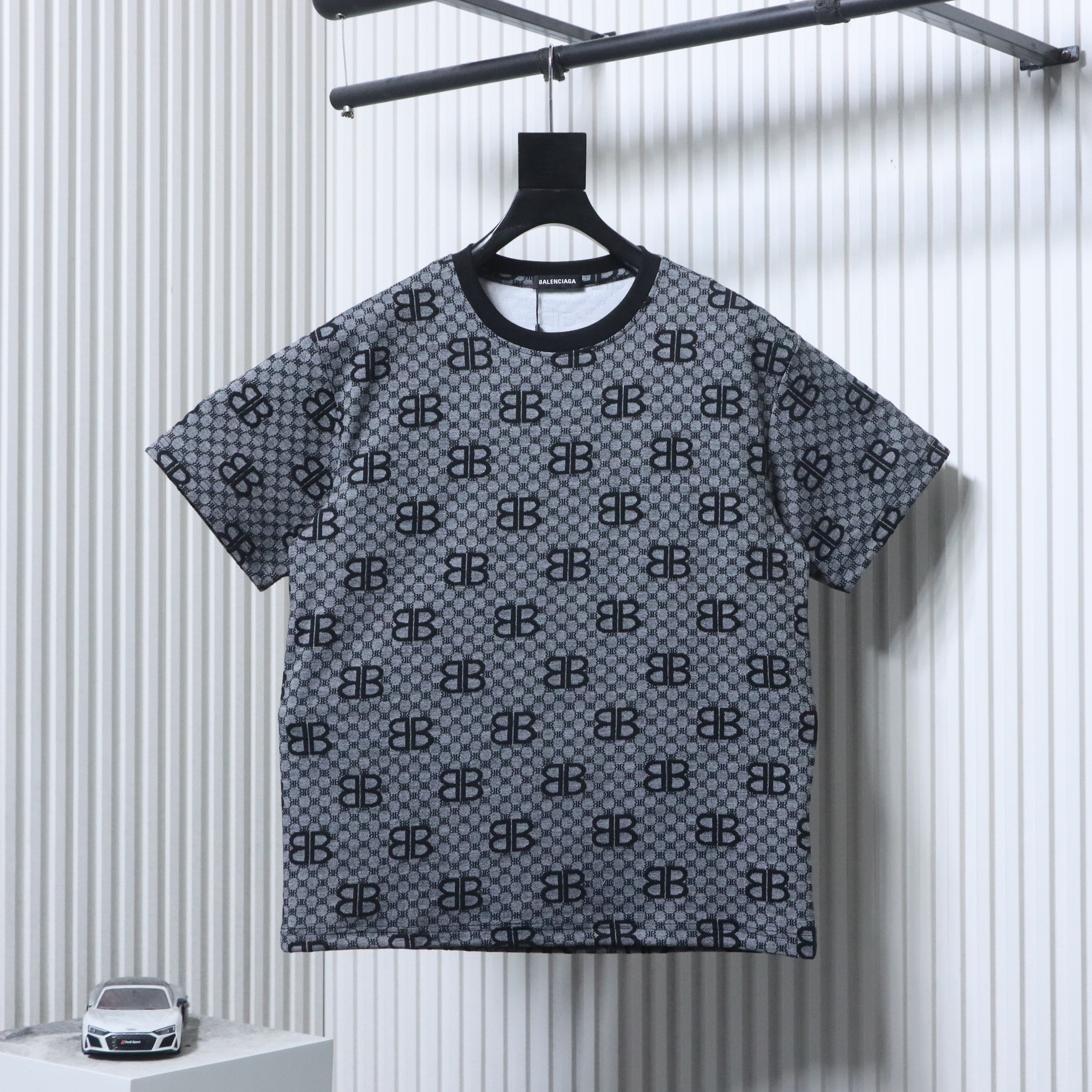 Balenciaga 26SS Allover BB Monogram Jacquard T-shirt 3