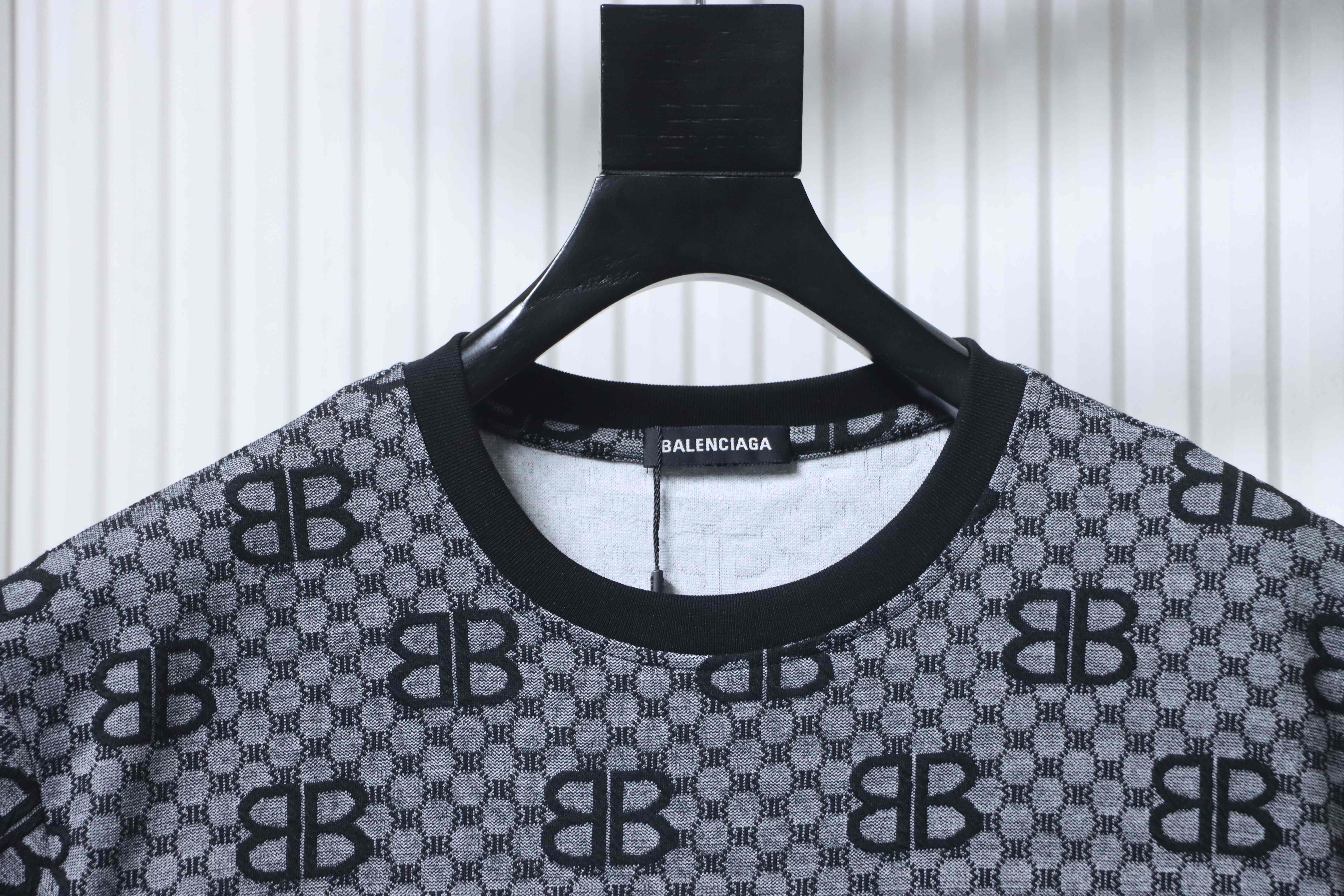 Balenciaga 26SS Allover BB Monogram Jacquard T-shirt 3