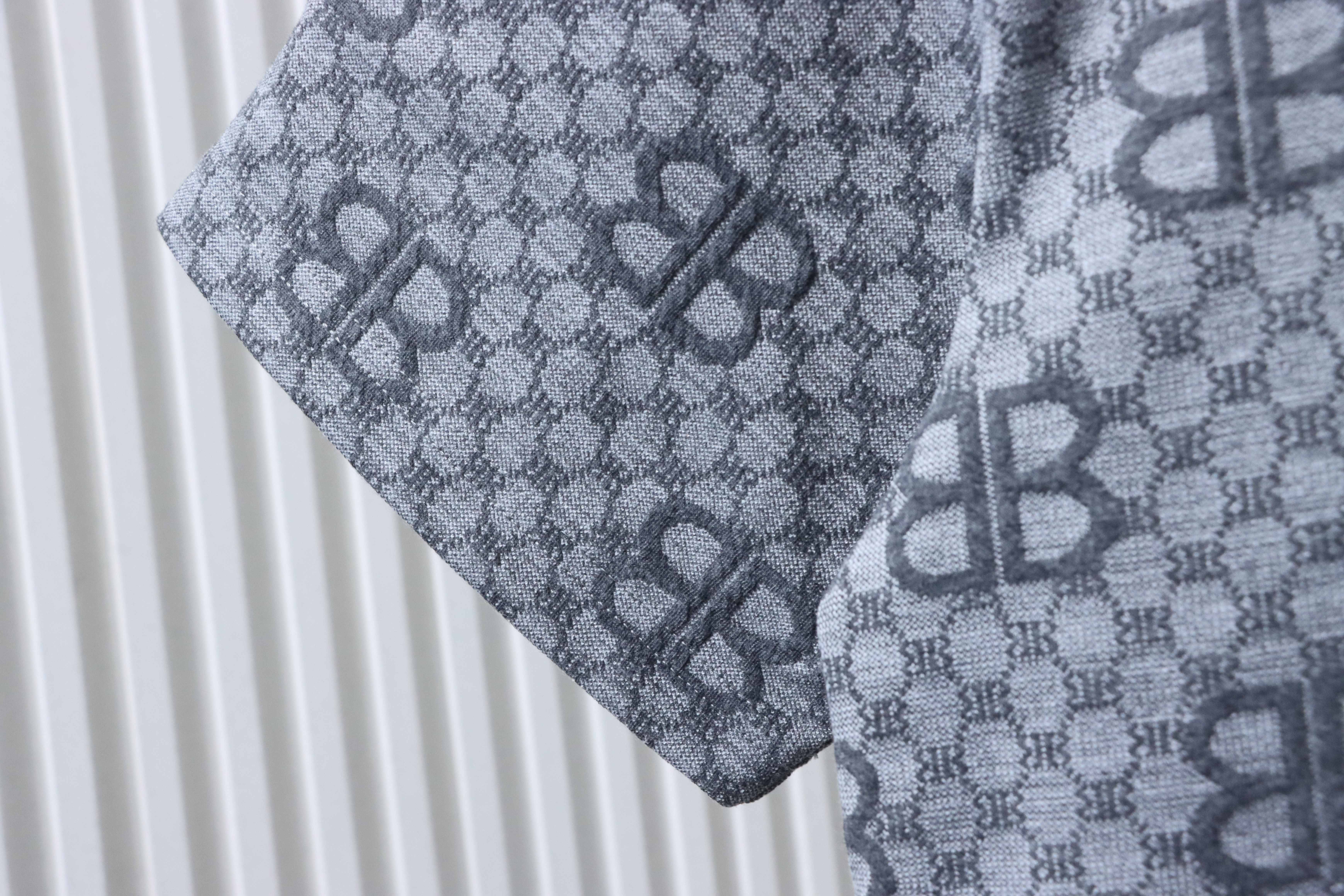 Balenciaga 26SS Allover BB Monogram Jacquard T-shirt 
