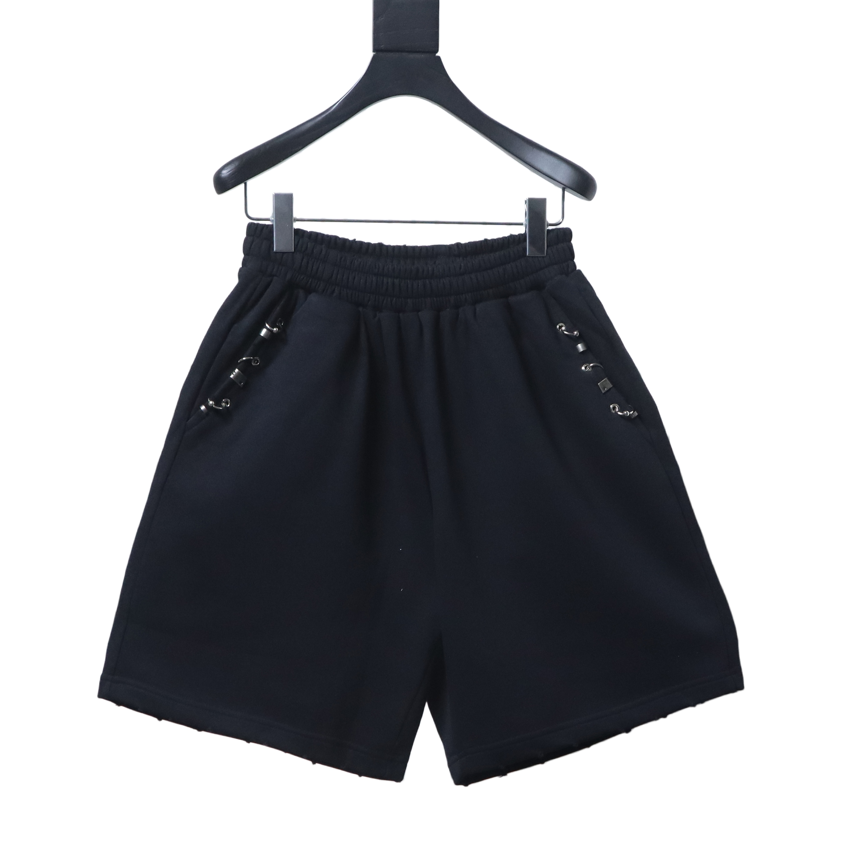Balenciaga 26SS Classic Engraved Logo Metal Buckle Shorts h210