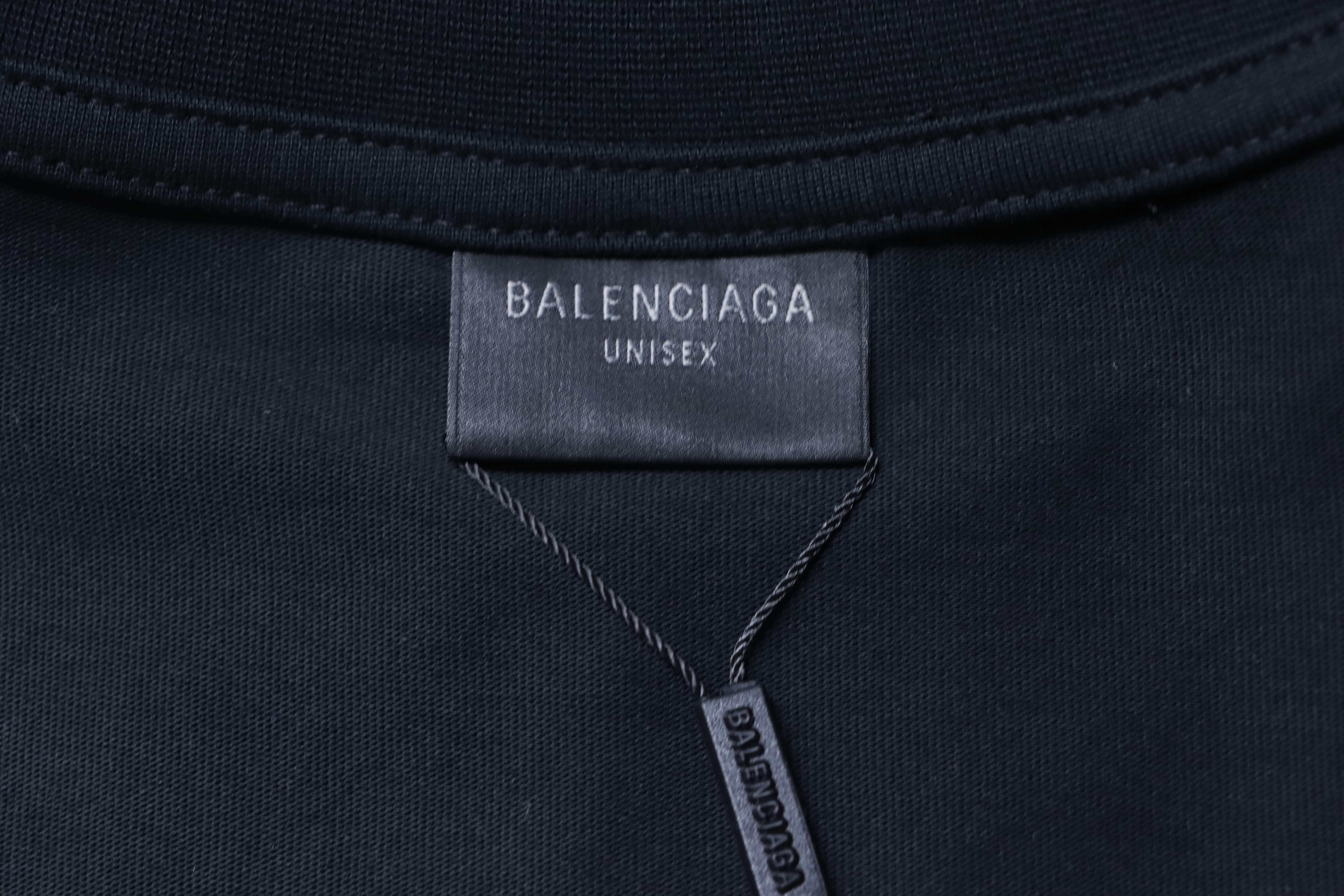 Balenciaga 26SS Crest Black Gradient Letter T-shirt h170