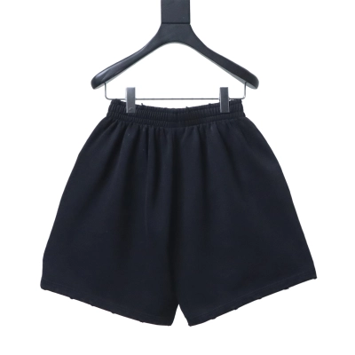 Balenciaga 26SS Masking Tape Letter Printed Elastic Waist Casual Shorts h190 02