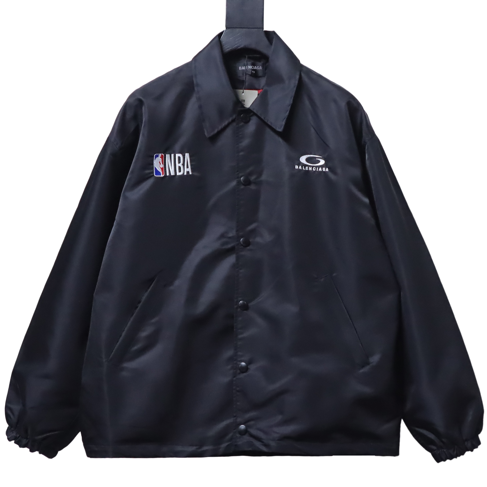 Balenciaga 26SS NBA Collaborative Knicks Waterproof Zip-Up Coach Jacket h270