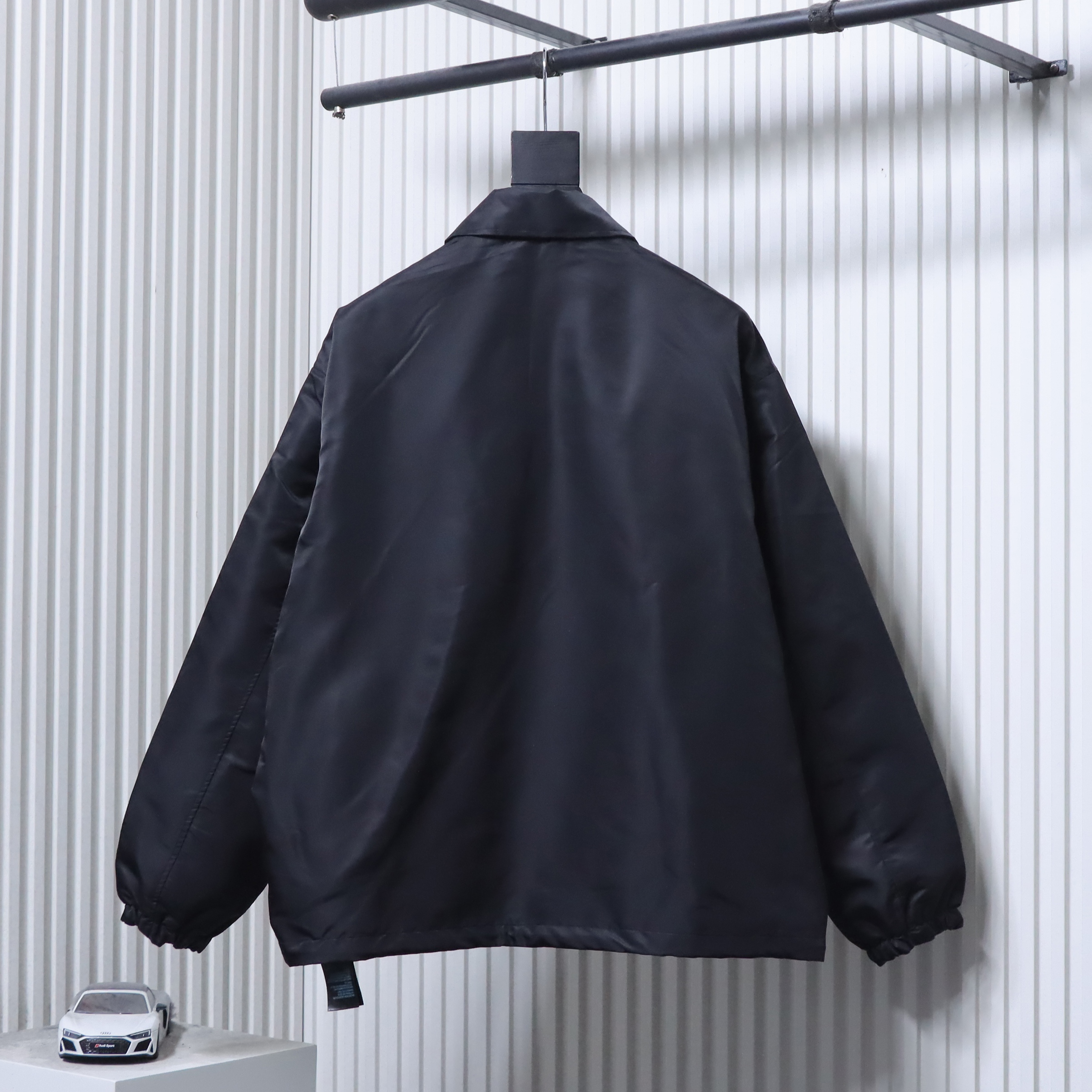Balenciaga 26SS NBA Collaborative Knicks Waterproof Zip-Up Coach Jacket h270
