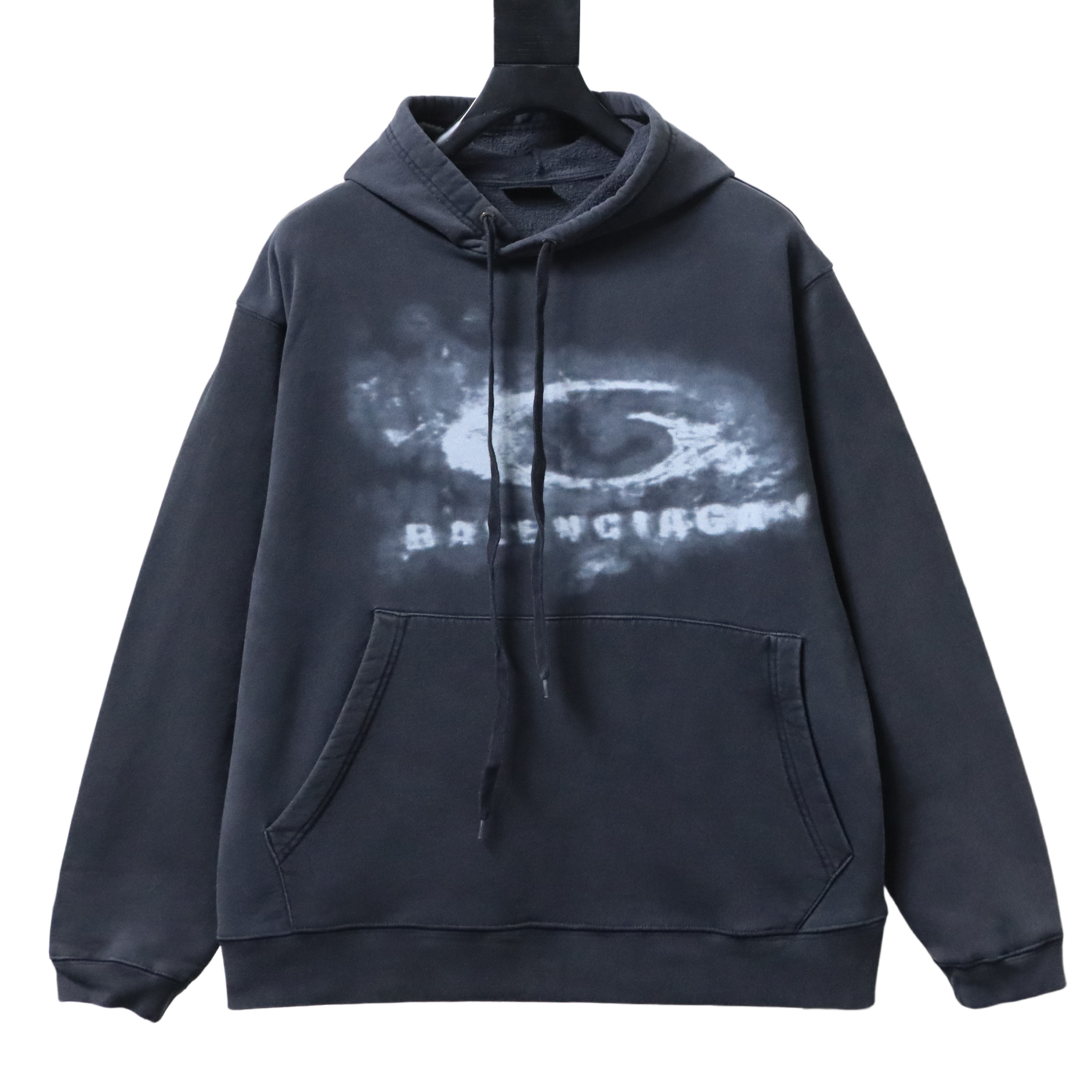 Balenciaga 26SS Washed Haze Printed  Sweatshirt h270