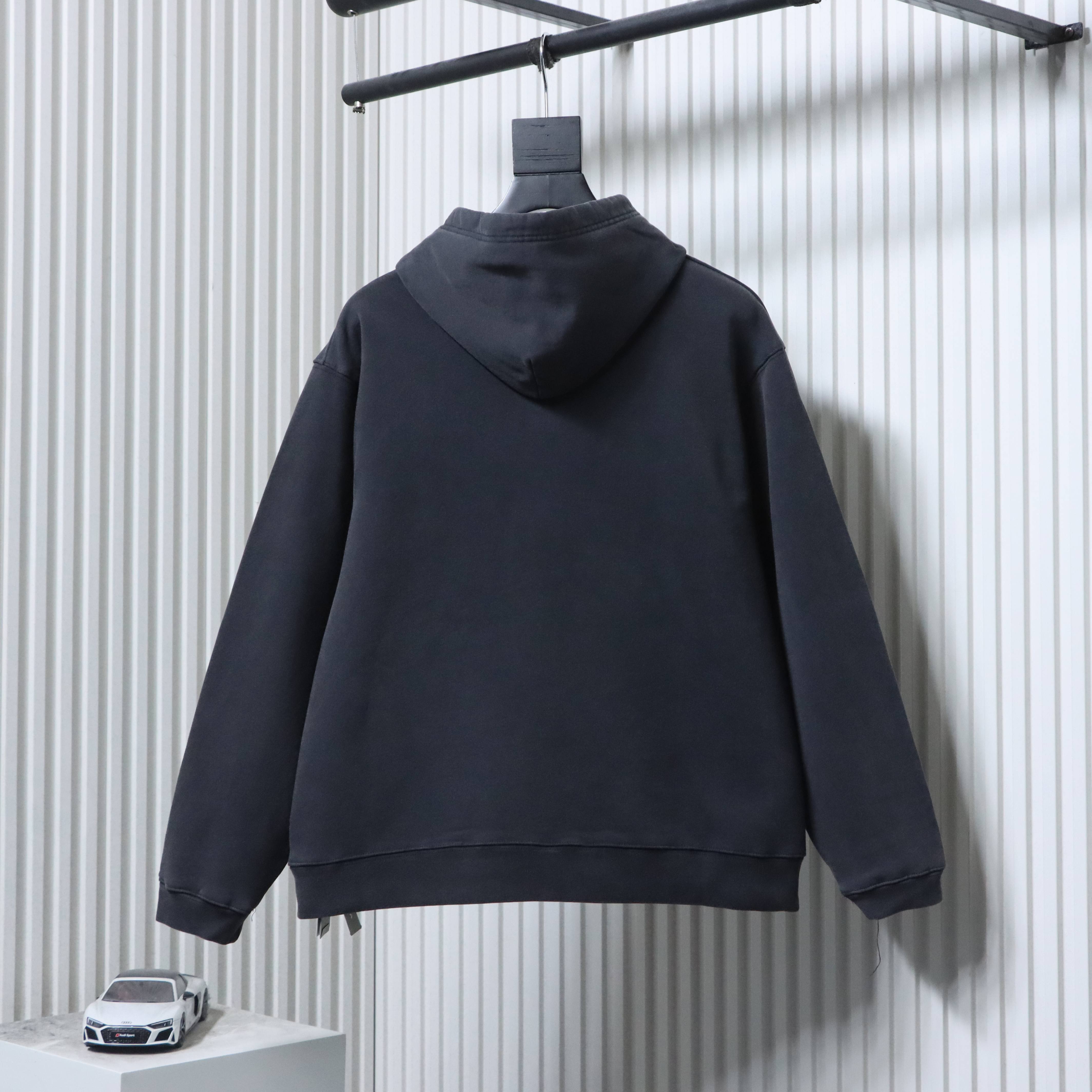 Balenciaga 26SS Washed Haze Printed  Sweatshirt h270