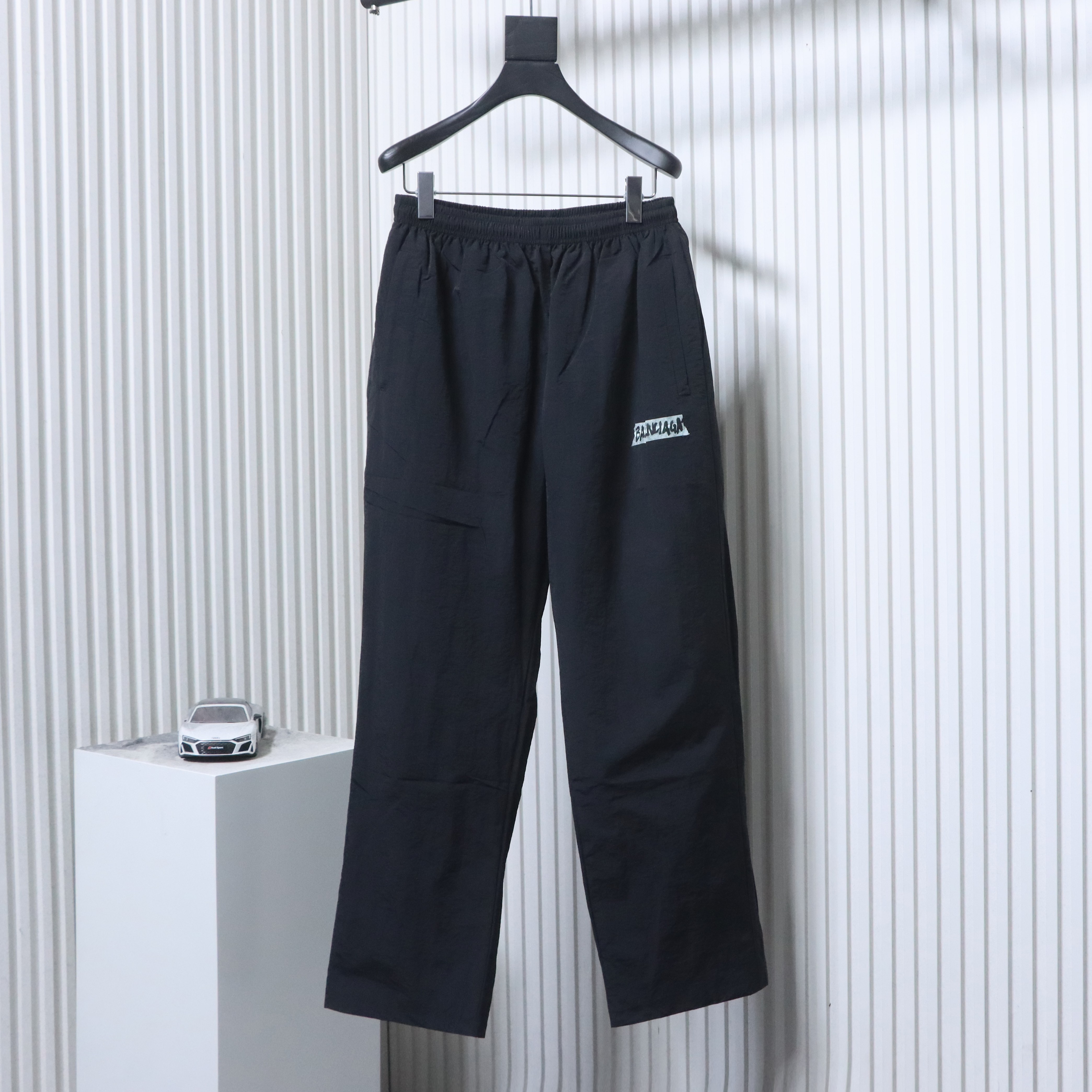 Balenciaga 26SS White Tape Printed Tracksuit Pants h230