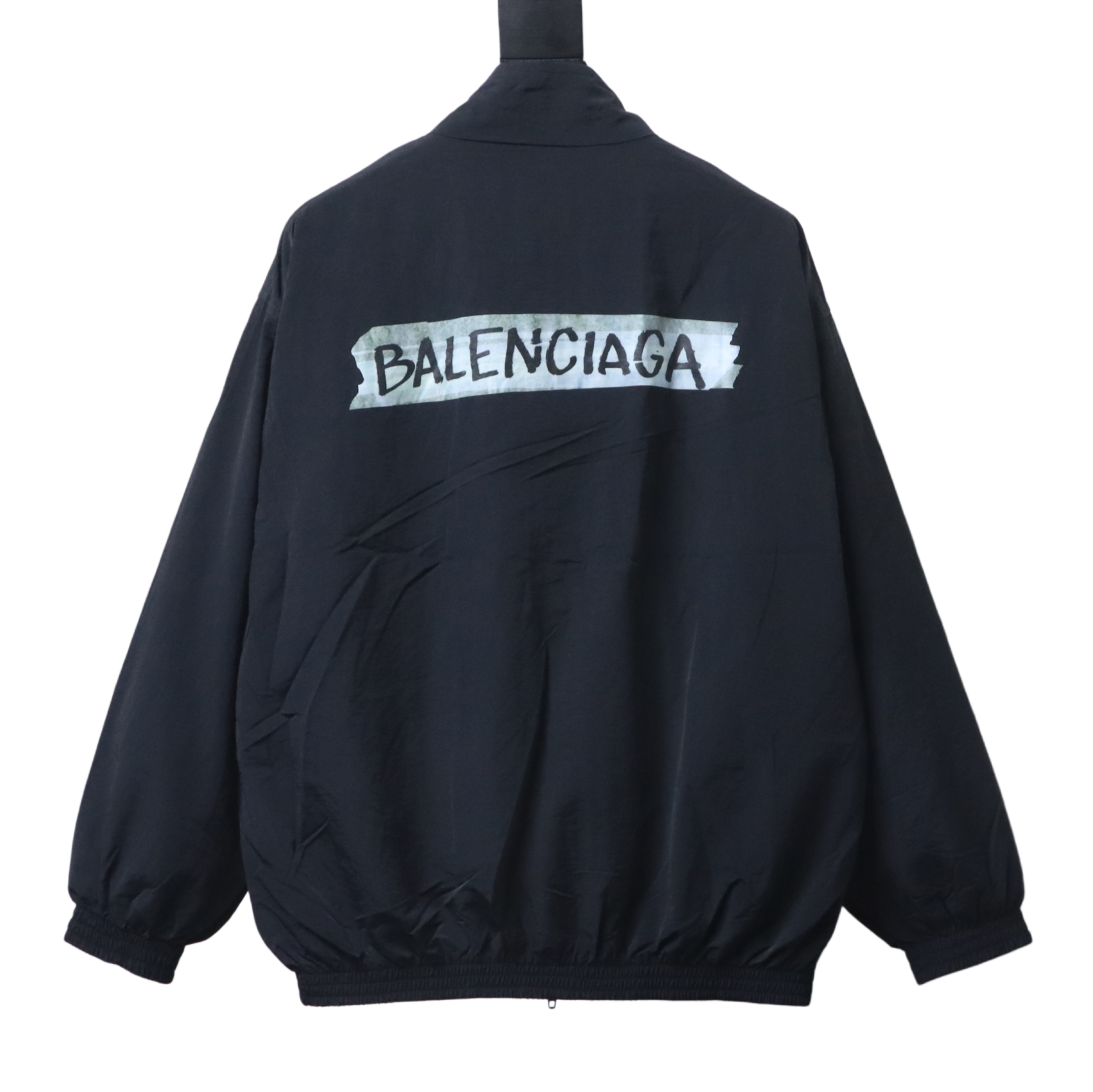 Balenciaga 26SS Black Tape Printed Tracksuit Windbreaker Jacket h270