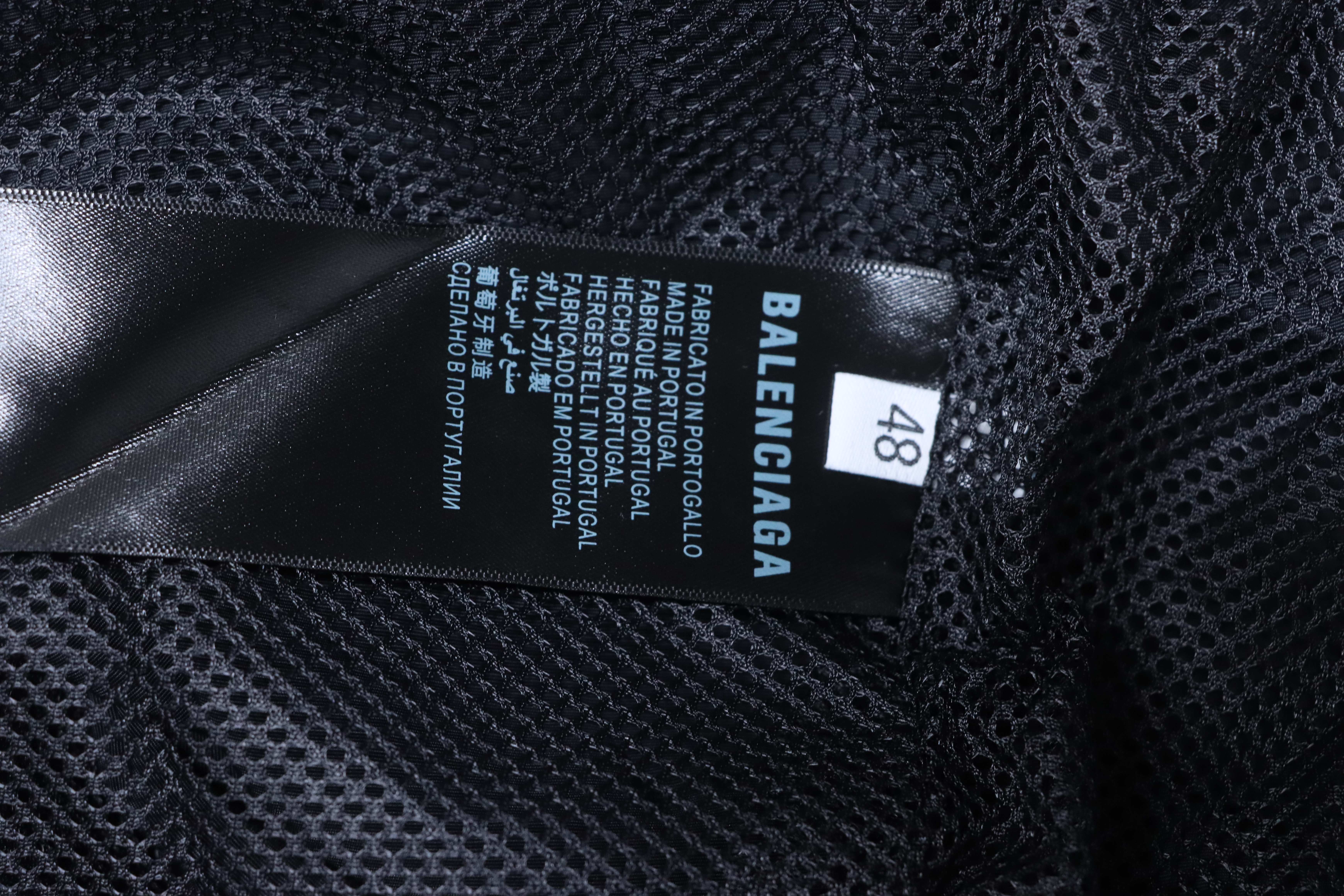 Balenciaga 26SS Black Tape Printed Tracksuit Windbreaker Jacket h270