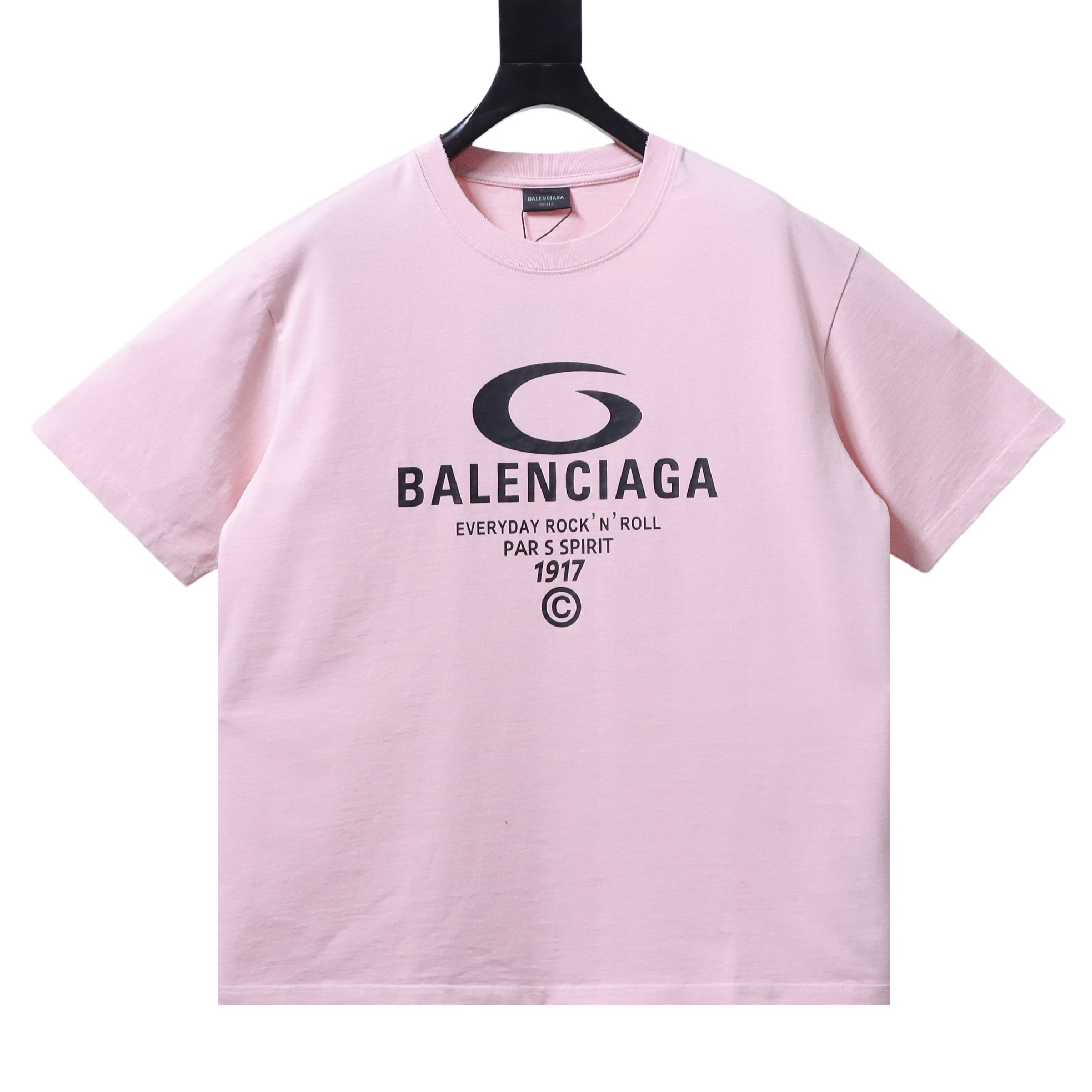 Balenciaga 3 Circular Letter Printed Distressed T-shirt h160