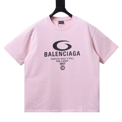 Balenciaga 3 Circular Letter Printed Distressed T-shirt h160 01