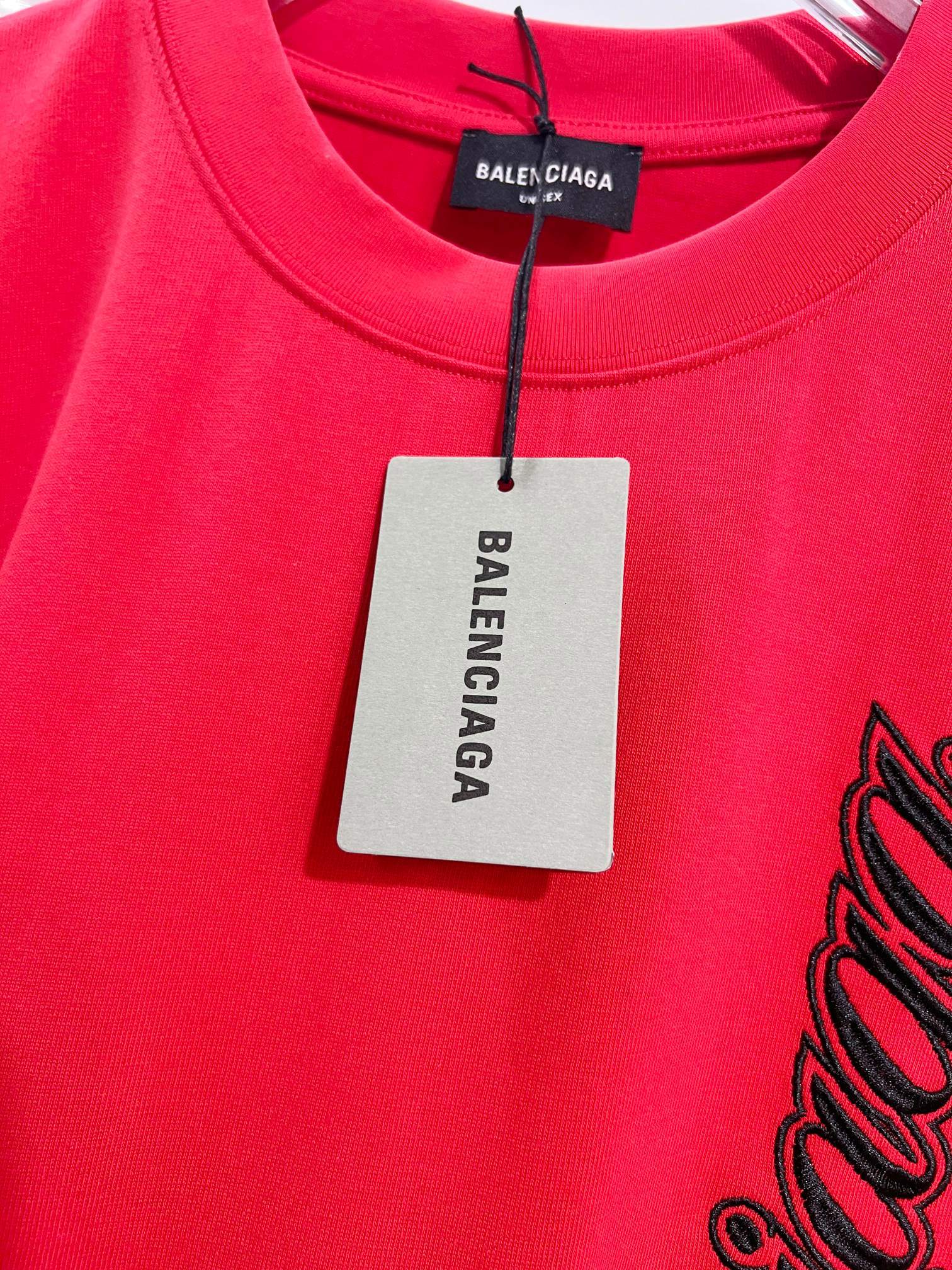 Balenciaga 3 High-Quality 320g Crewneck T-shirt H140