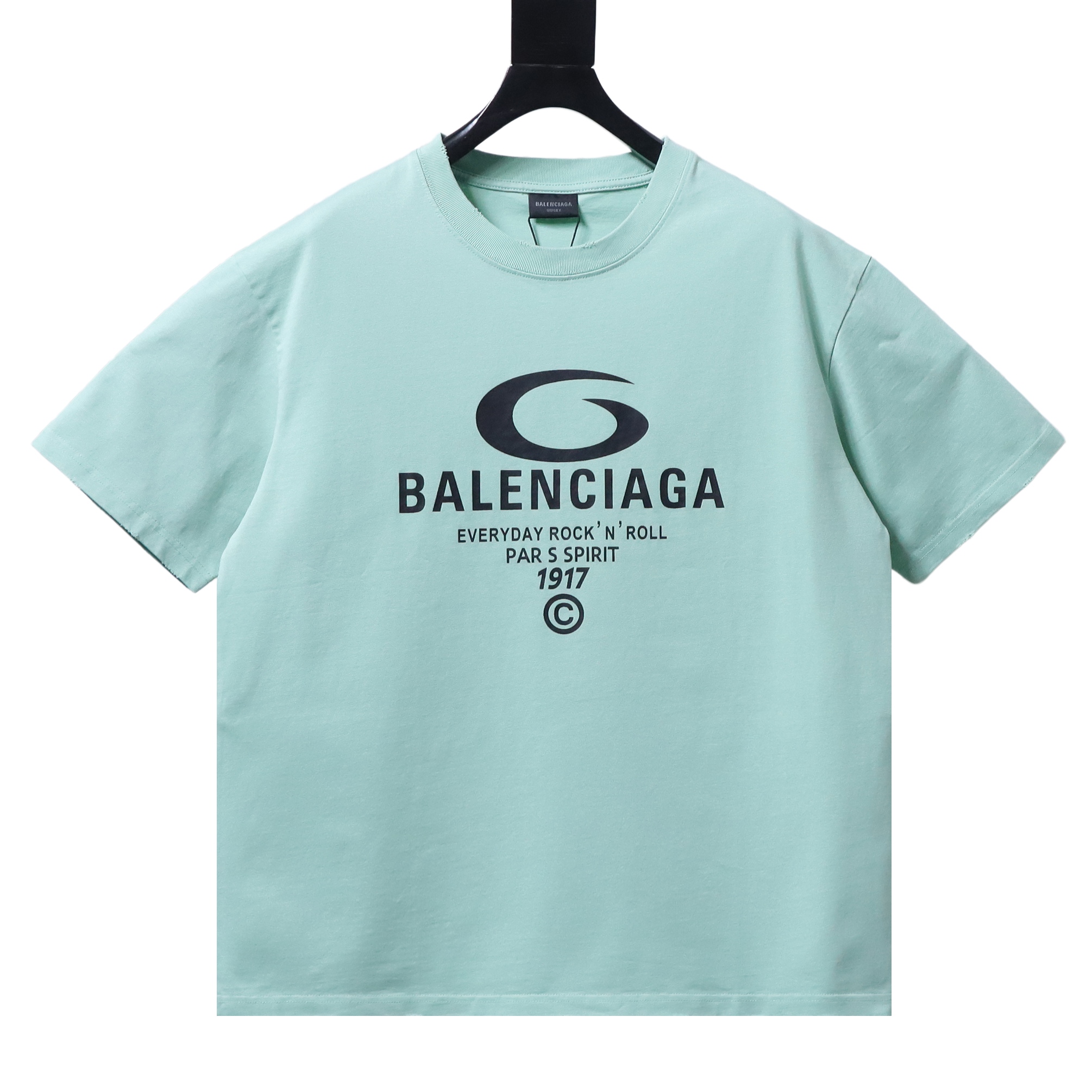 Balenciaga 4 Circular Letter Printed Distressed T-shirt h160