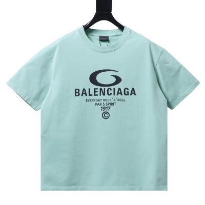 Balenciaga 4 Circular Letter Printed Distressed T-shirt h160 01