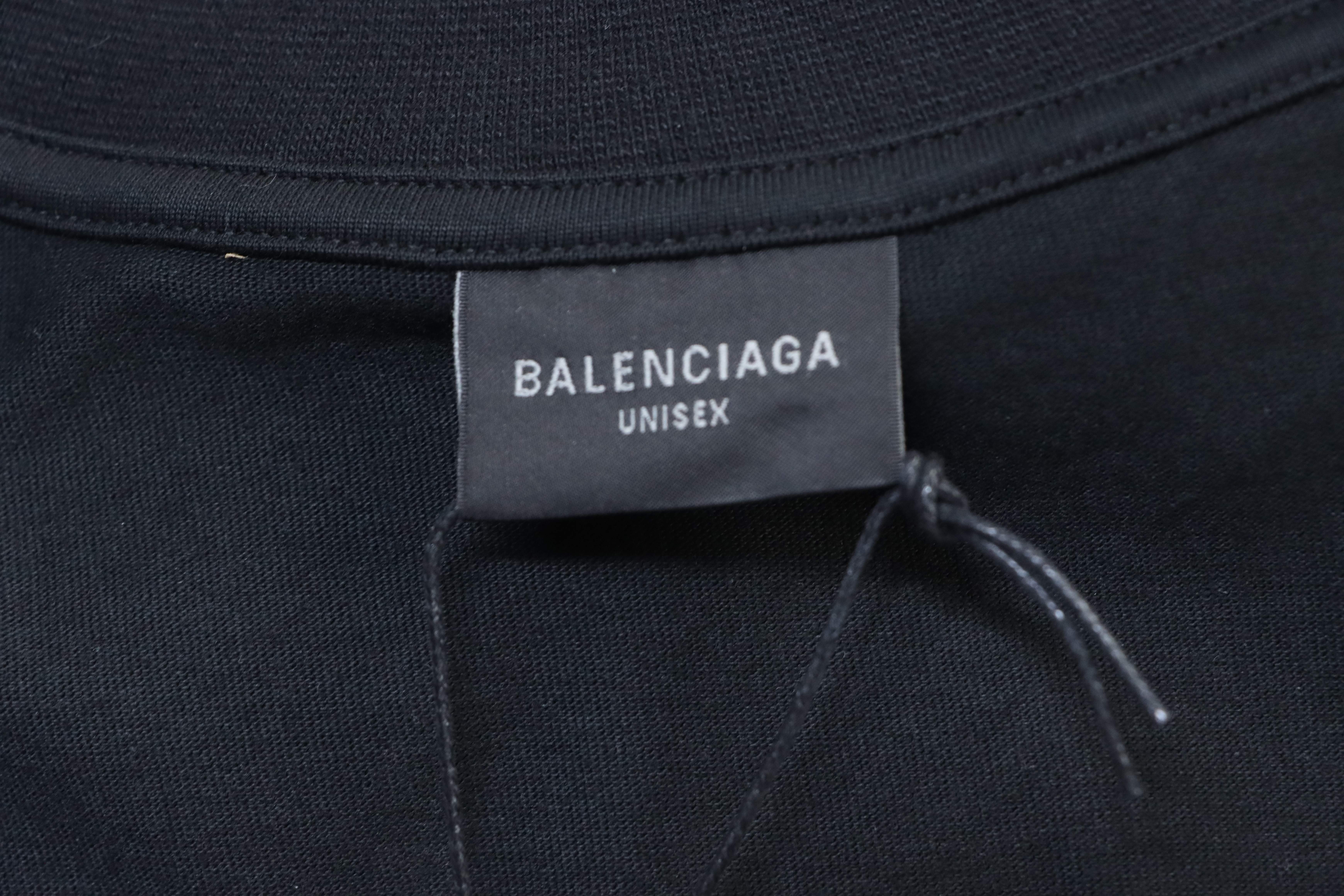 Balenciaga Alipay Collaboration Printed Crewneck T-shirt h160