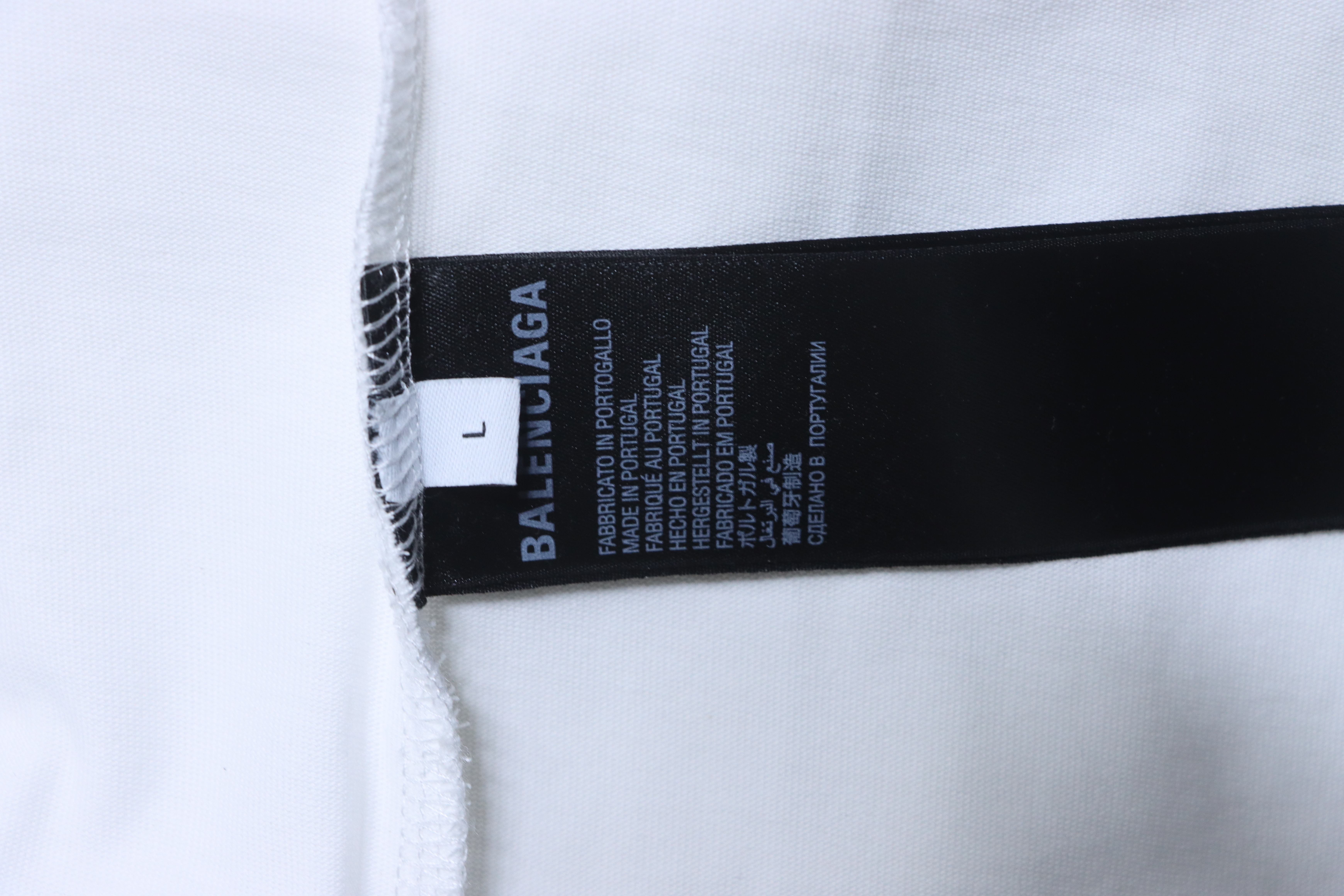 Balenciaga White 24SS Under Armour Collaboration Embroidered Logo T-shirt h140