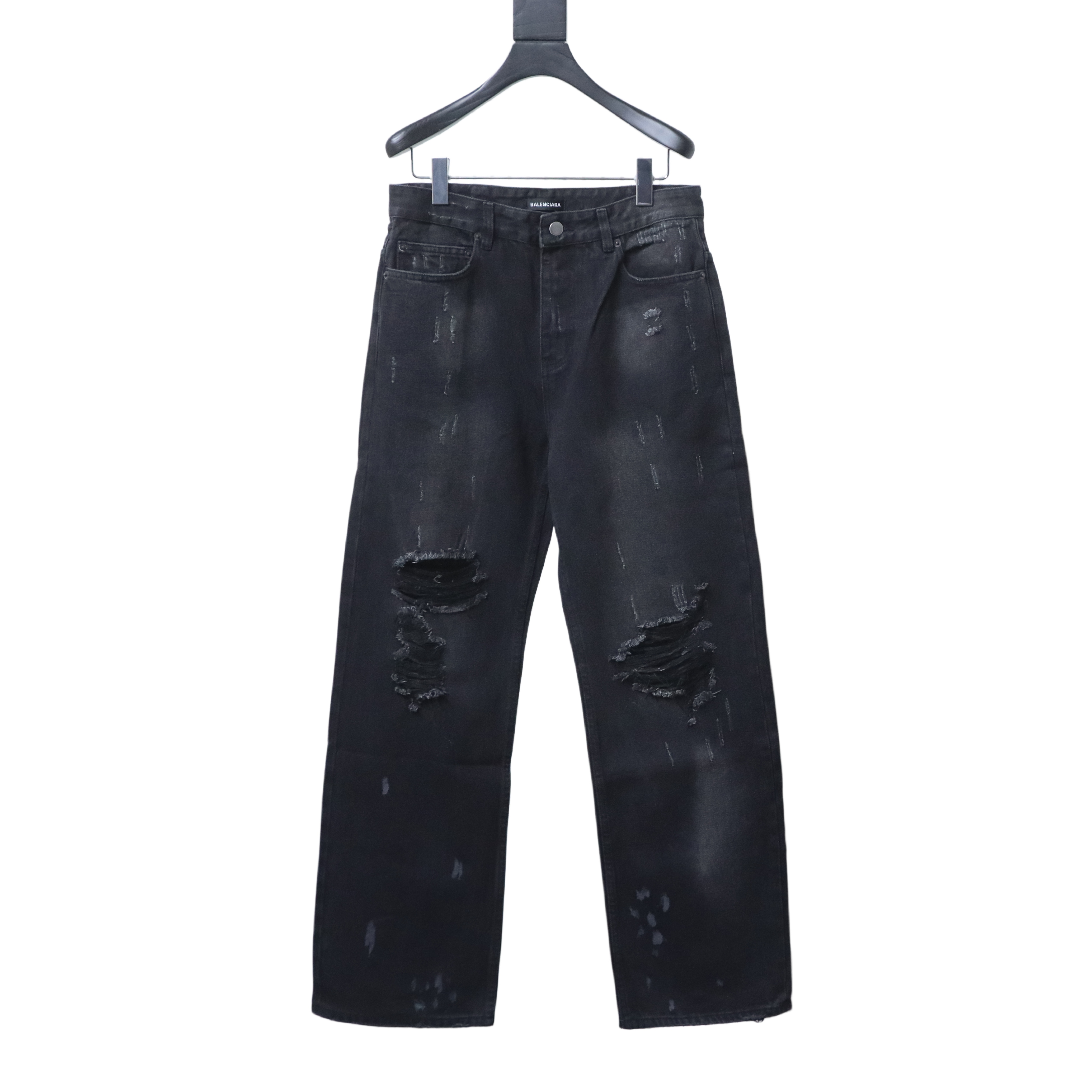 Balenciaga Black 25FW Destroyed Jeans h250
