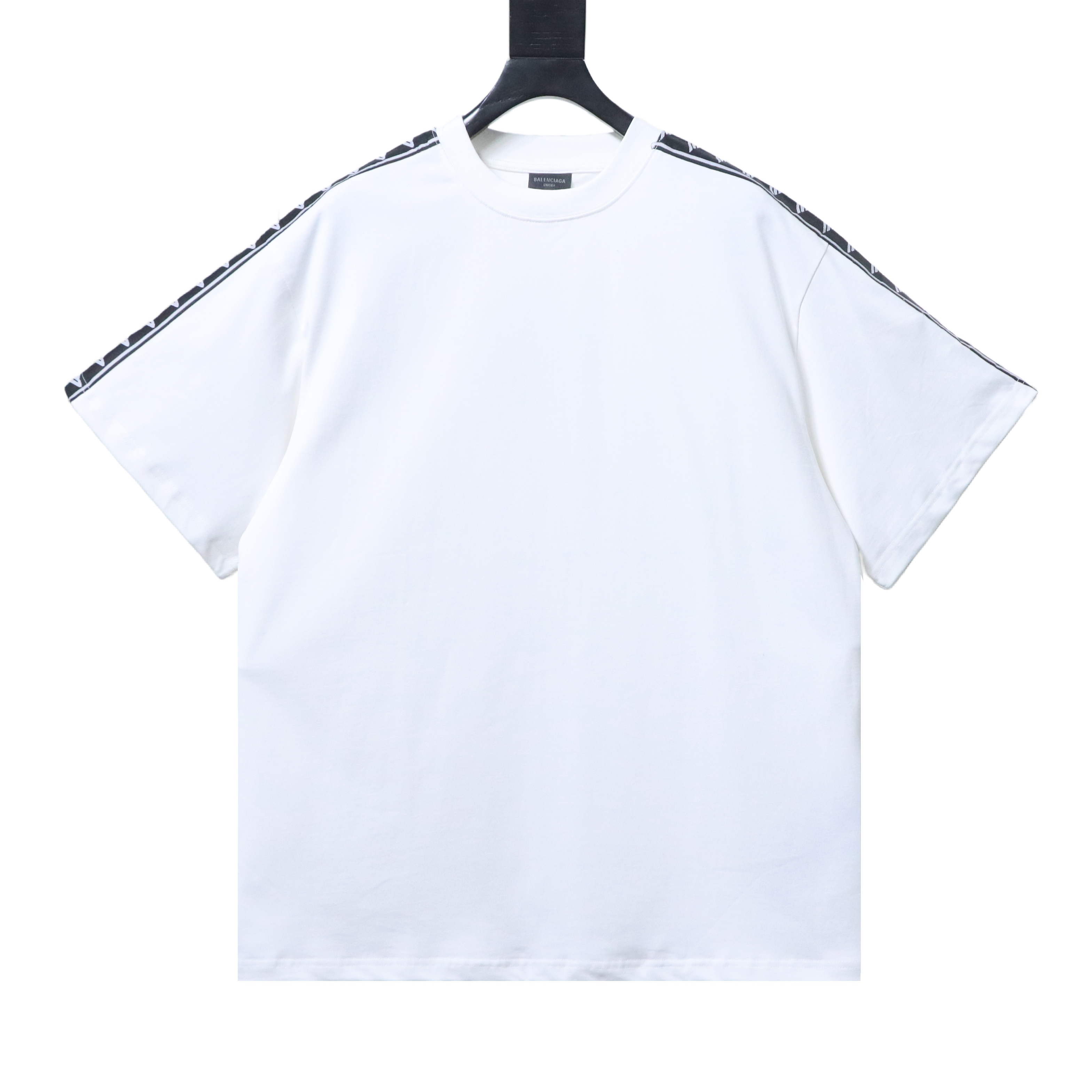 Balenciaga White 26SS 3B Woven Tape Logo T-shirt h160