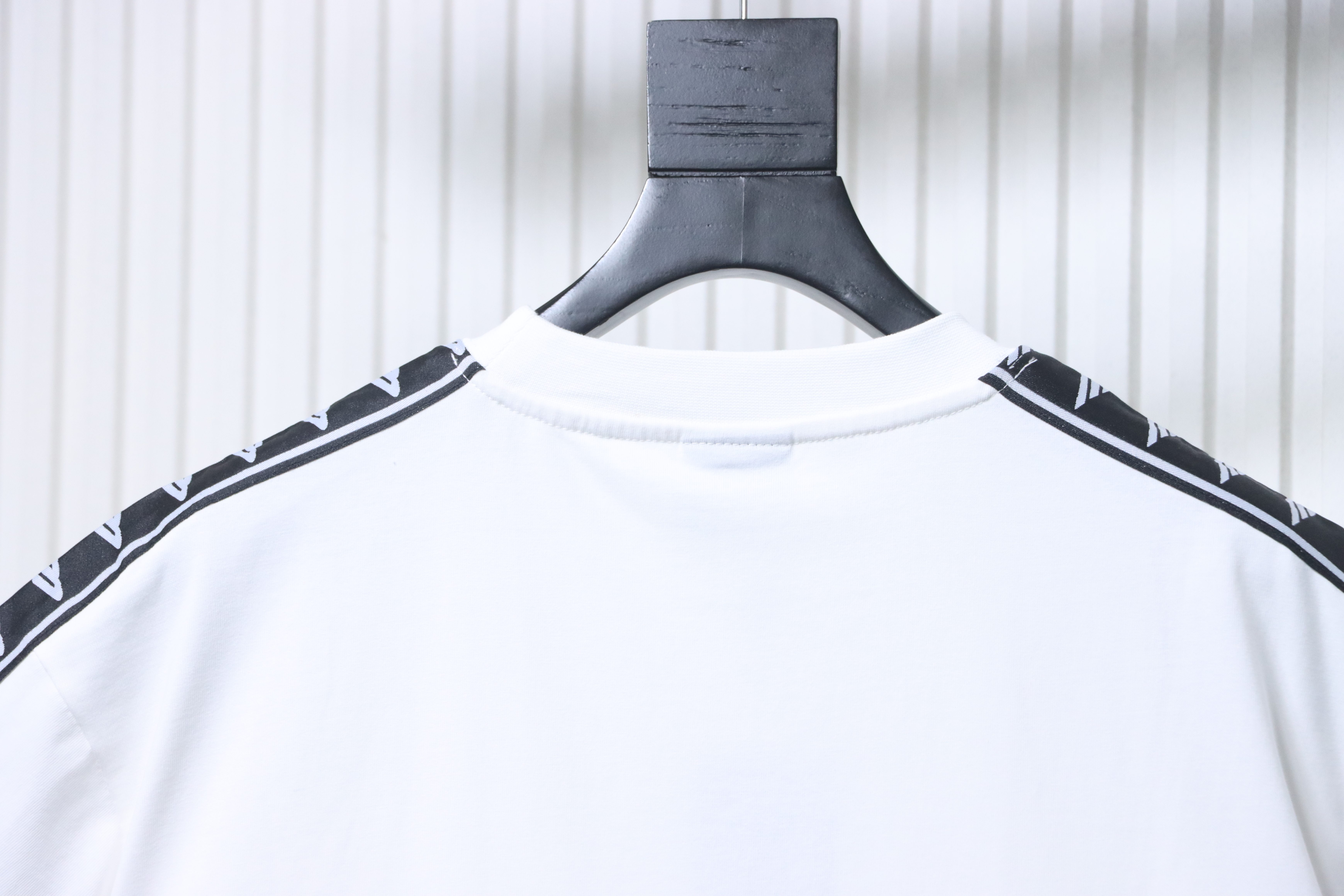 Balenciaga White 26SS 3B Woven Tape Logo T-shirt h160