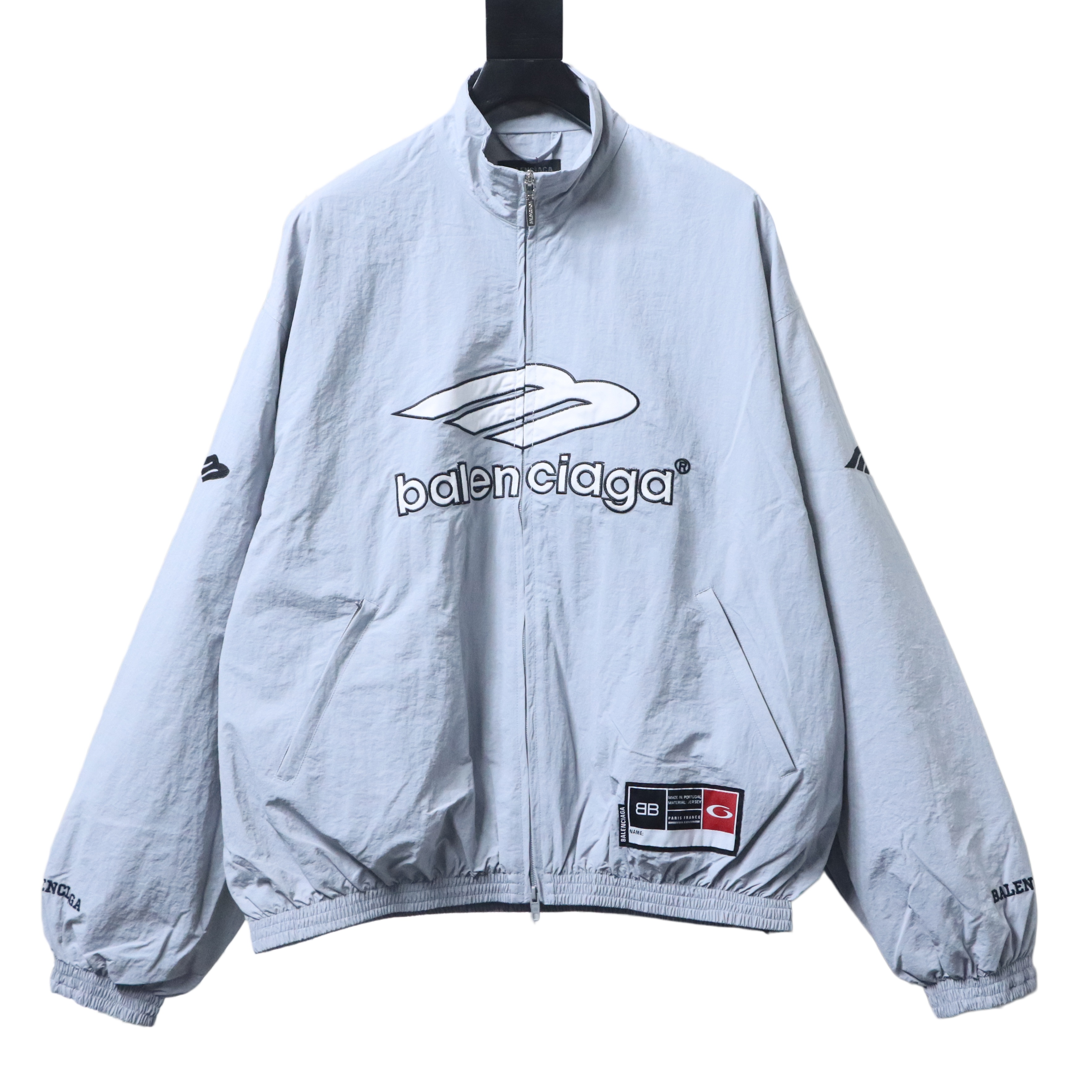 Balenciaga Black 26SS 3M Manchester United Embroidered Tracksuit Jacket h290