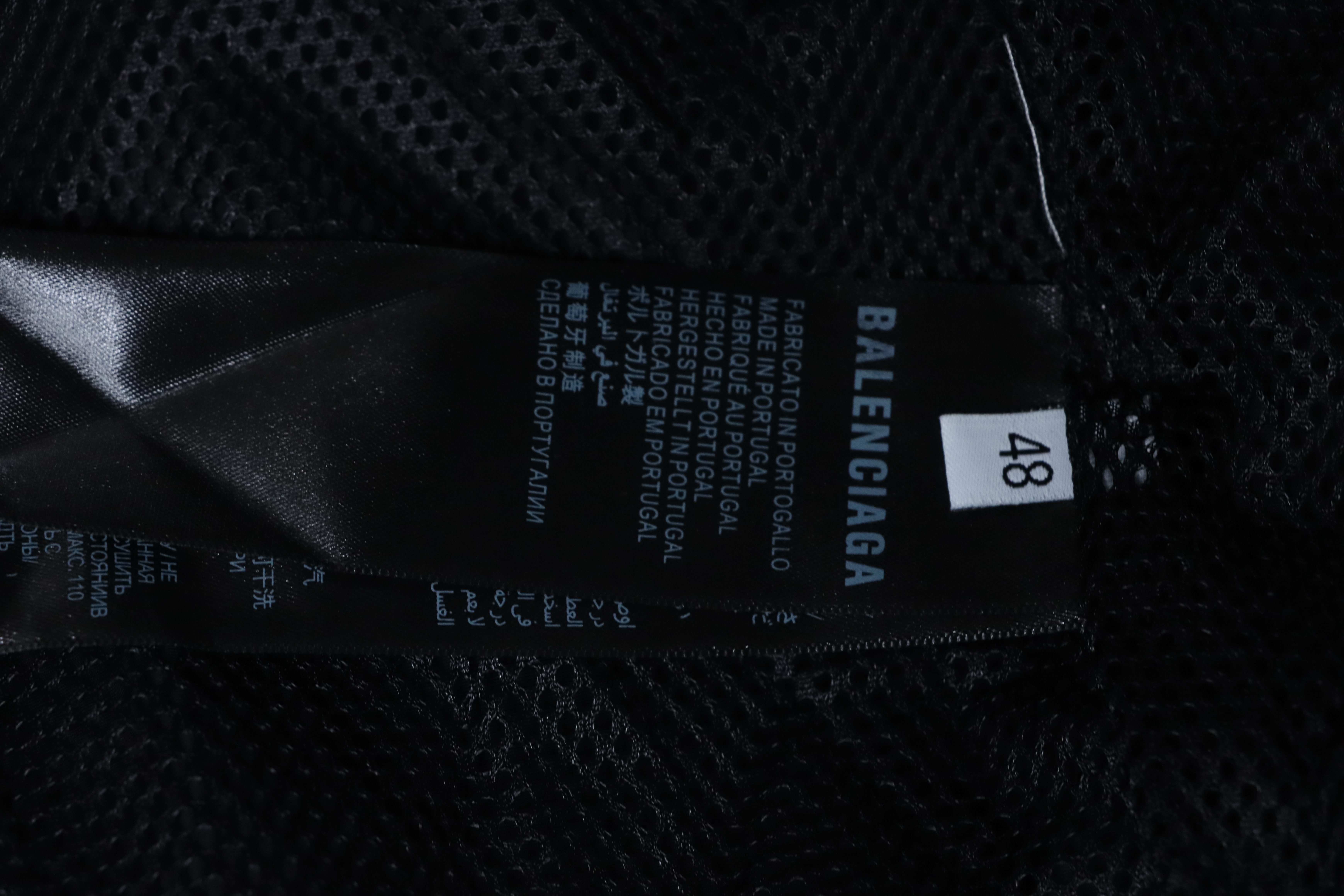 Balenciaga Black 26SS Cursive Signature Letter Embroidered Tracksuit Jacket h270