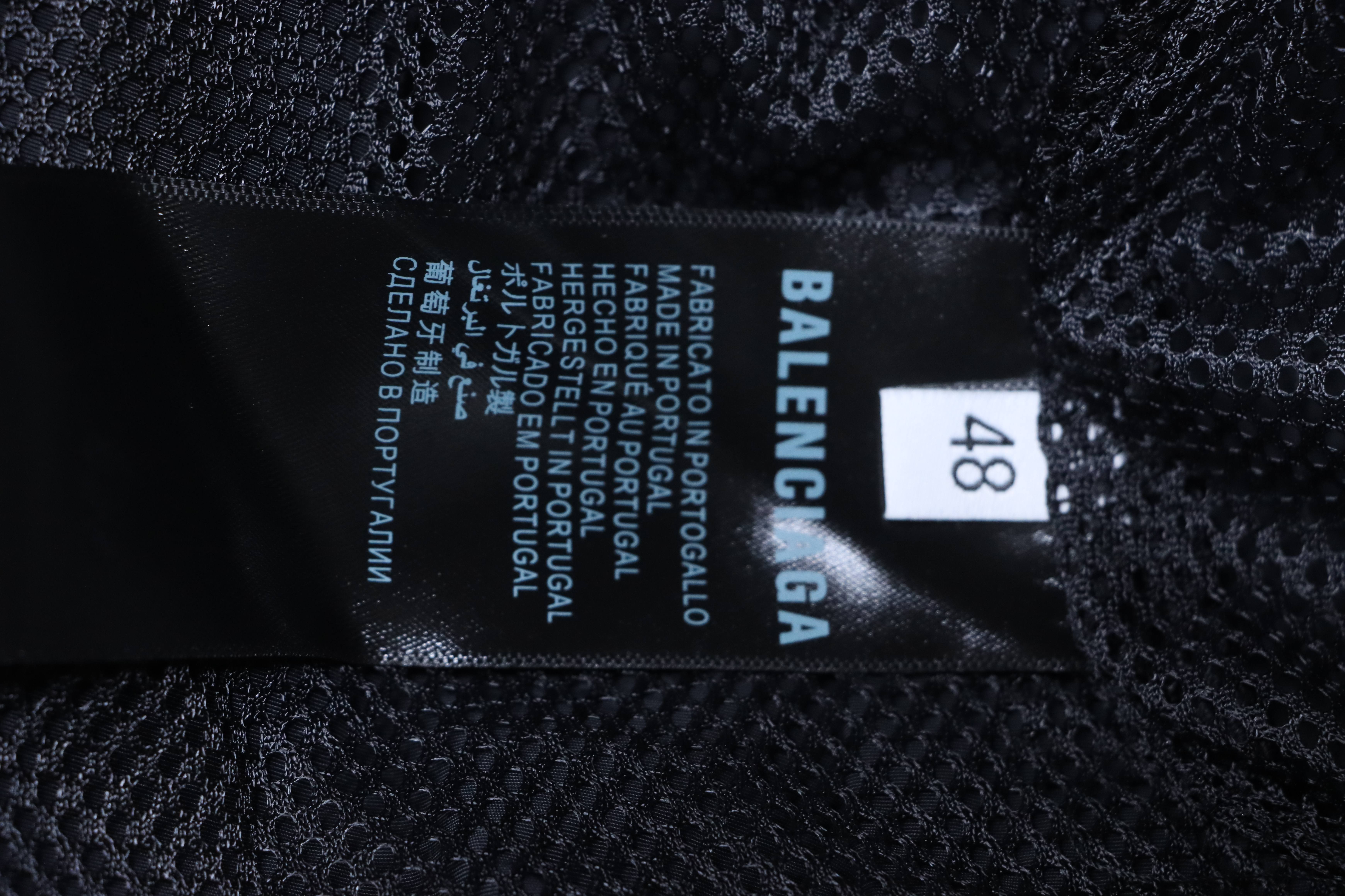 Balenciaga Black 26SS Cursive Signature Letter Embroidered Tracksuit Pants h230