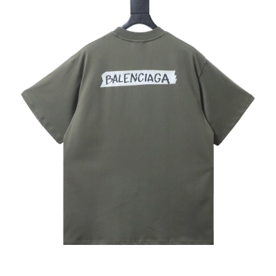 Balenciaga Green 26SS New Tape Label T-shirt h160 01