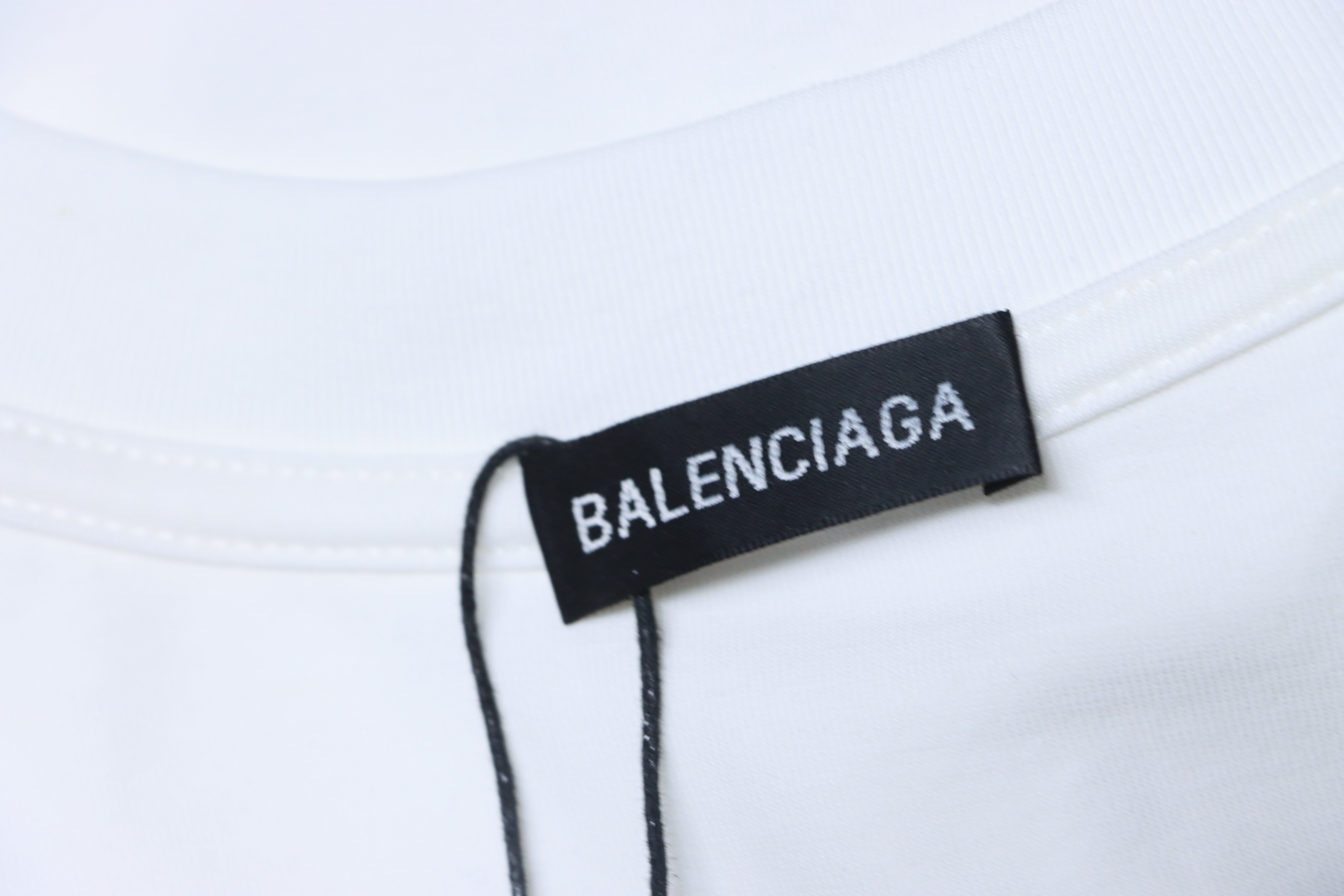 Balenciaga White & Paris 25SS Collaboration Multi-Element Logo Printed T-shirt h140