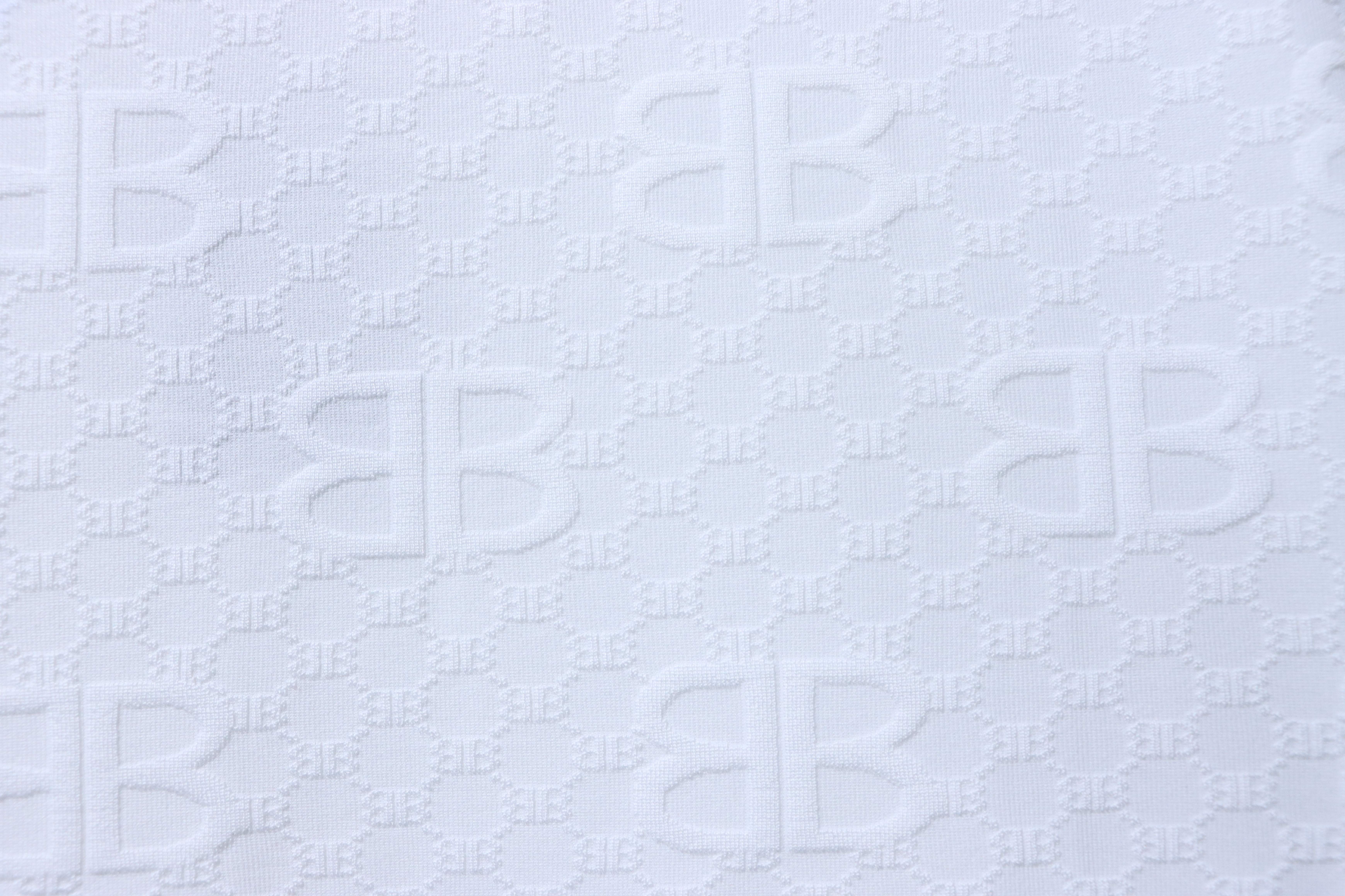 Balenciaga White Allover Monogram Jacquard T-shirt h160
