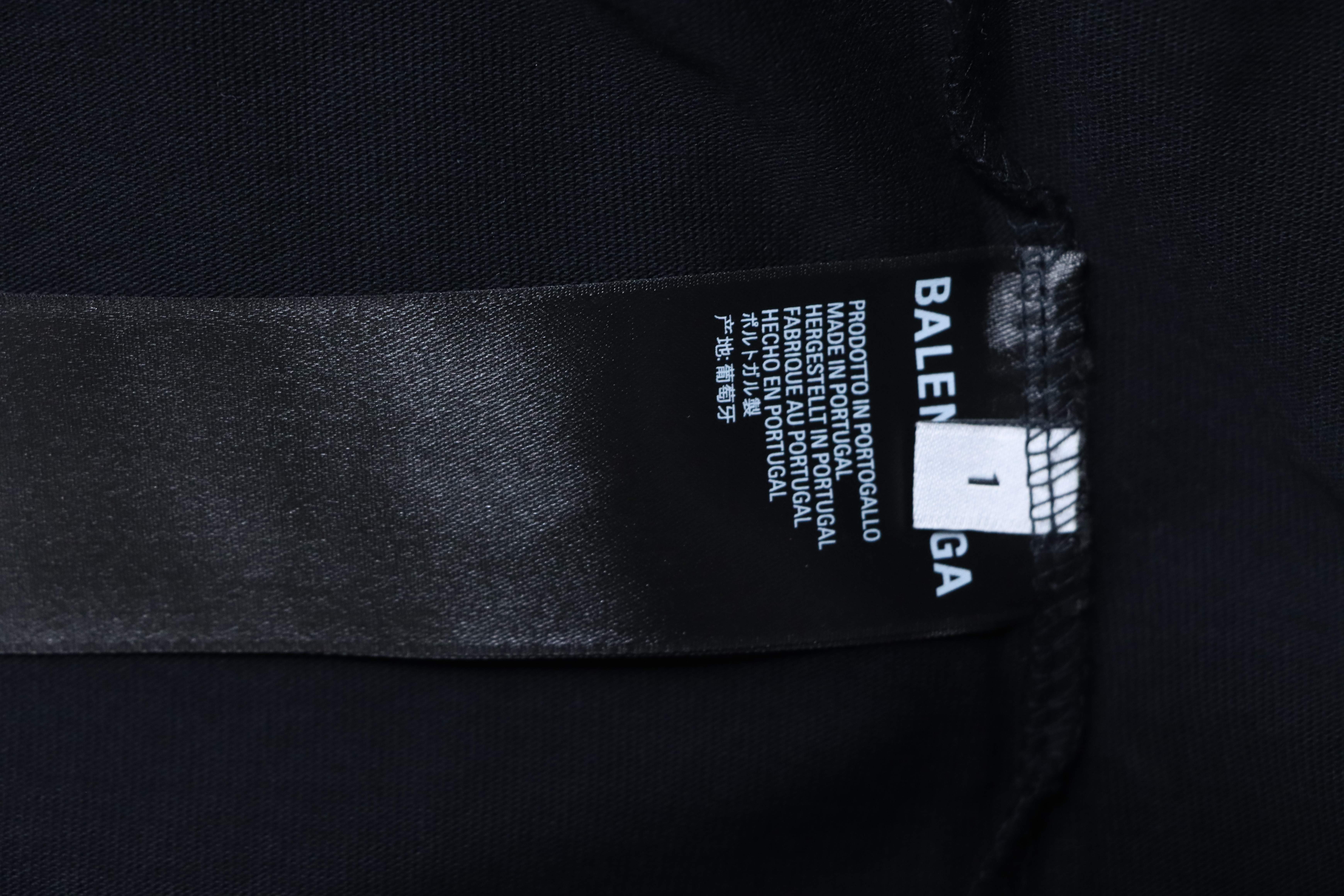 Balenciaga Black Double-B Hand-Drawn Graffiti T-shirt h150