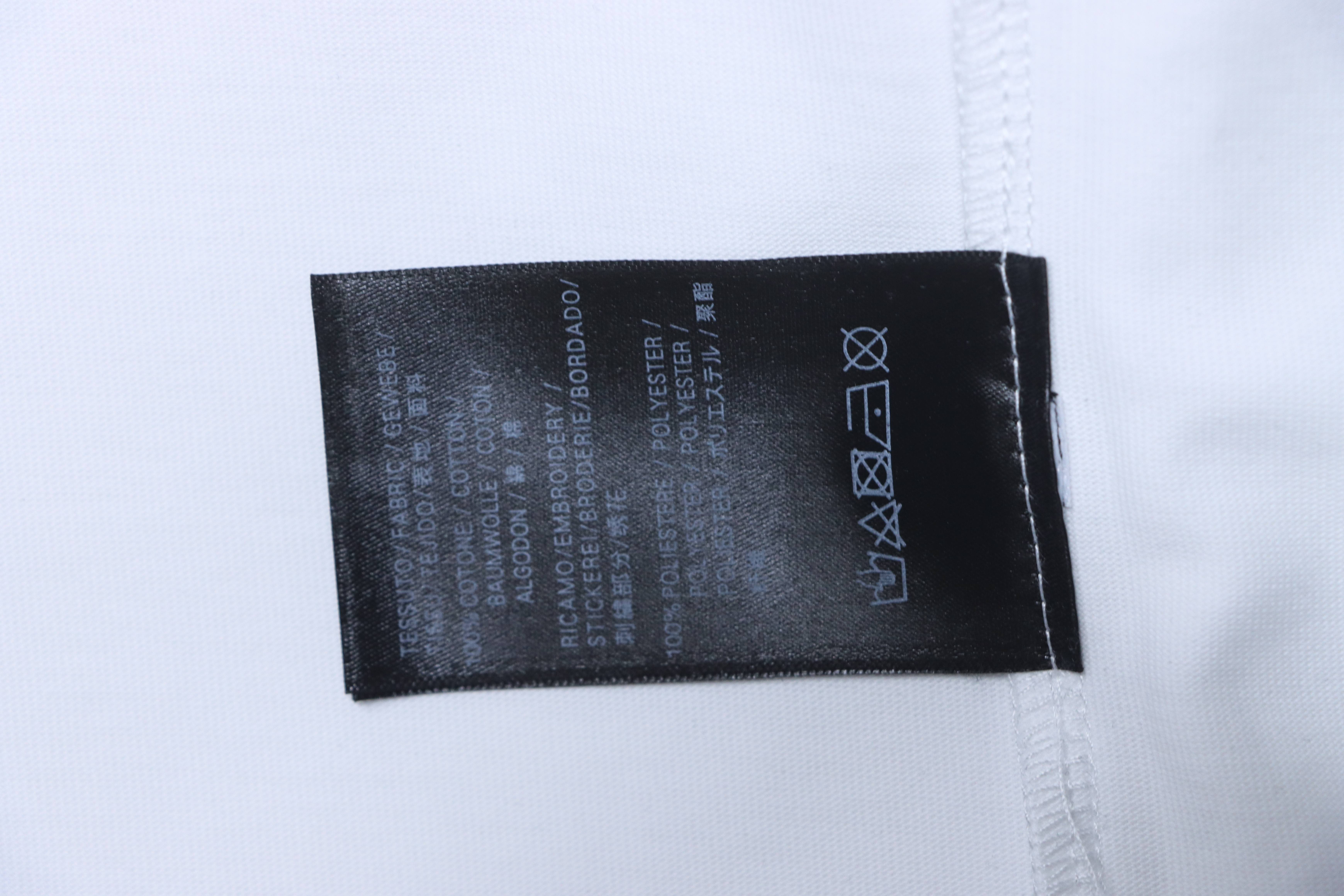 Balenciaga White Double-B Letter Printed Crewneck T-shirt h140