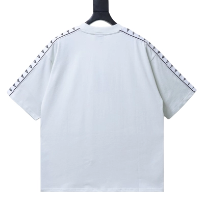 Balenciaga White Flower Logo Slogan T-shirt h180 02