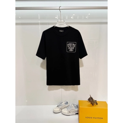 Balenciaga Black High-Quality 320g Crewneck T-shirt H140 01