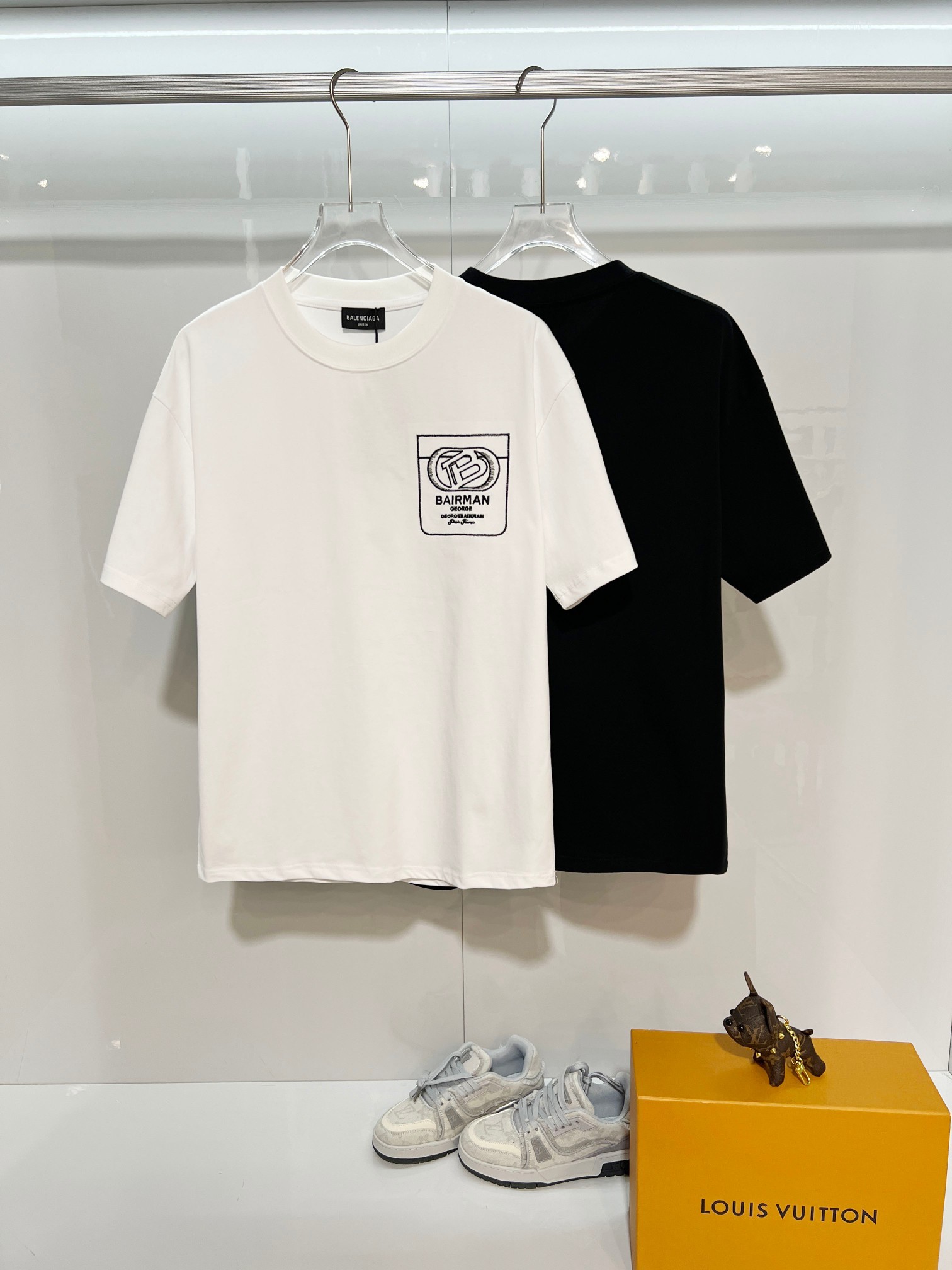 Balenciaga Black High-Quality 320g Crewneck T-shirt H140