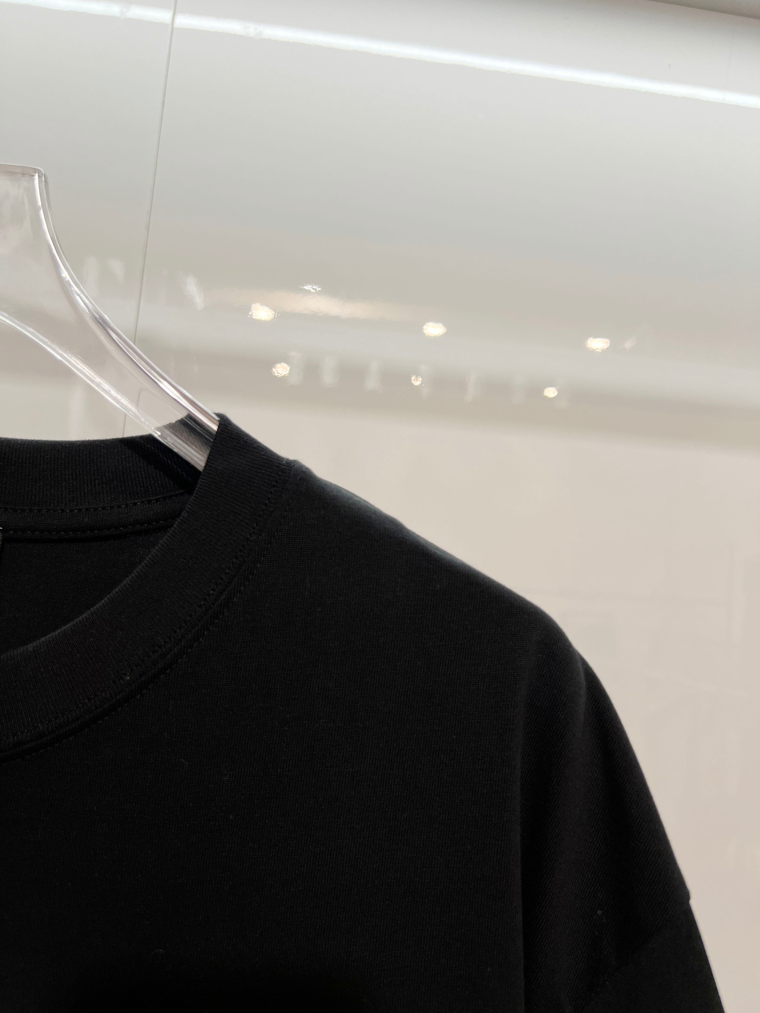 Balenciaga Black High-Quality 320g Crewneck T-shirt H140