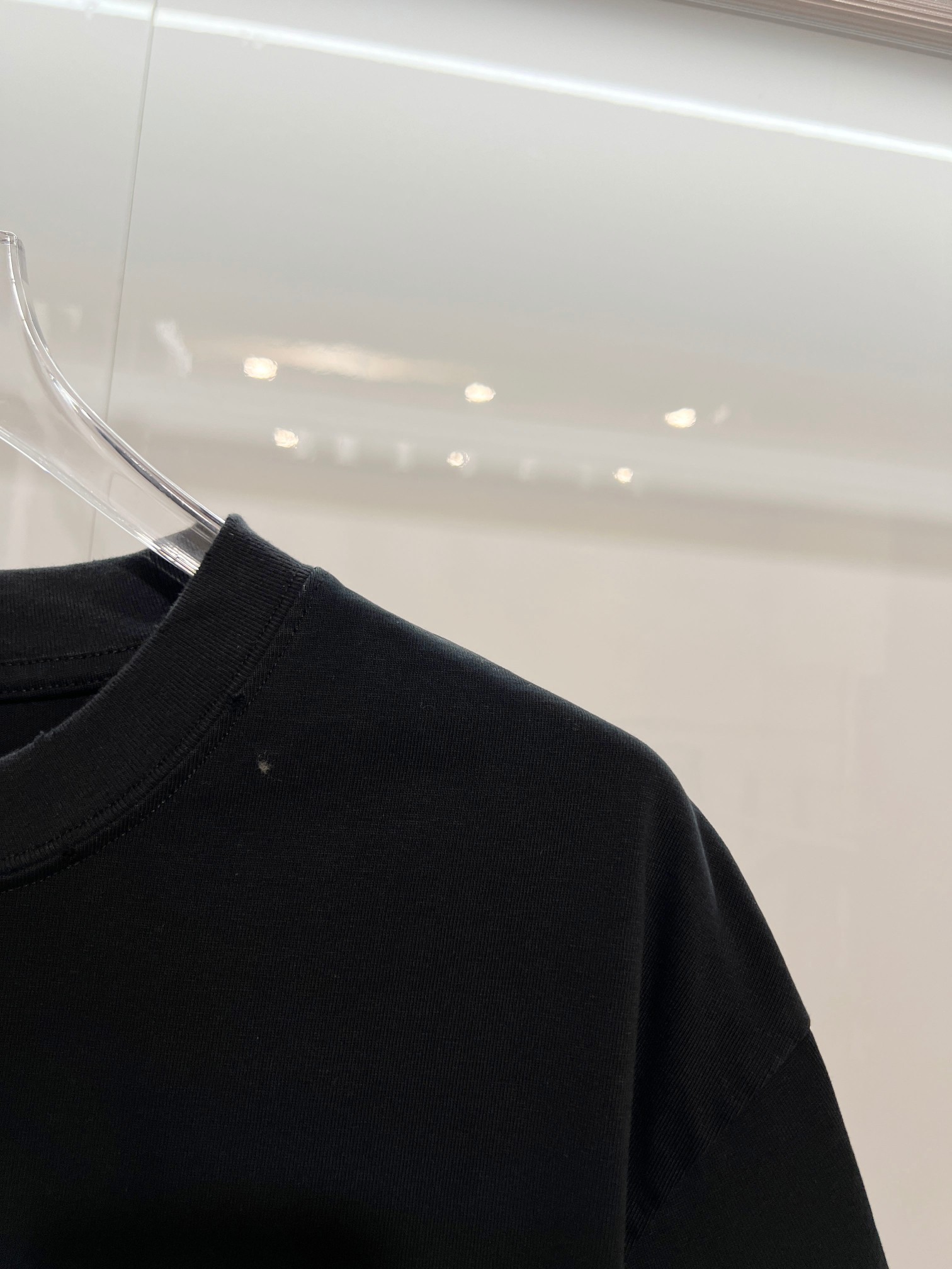 Balenciaga Black High-Quality 320g Crewneck T-shirt H150