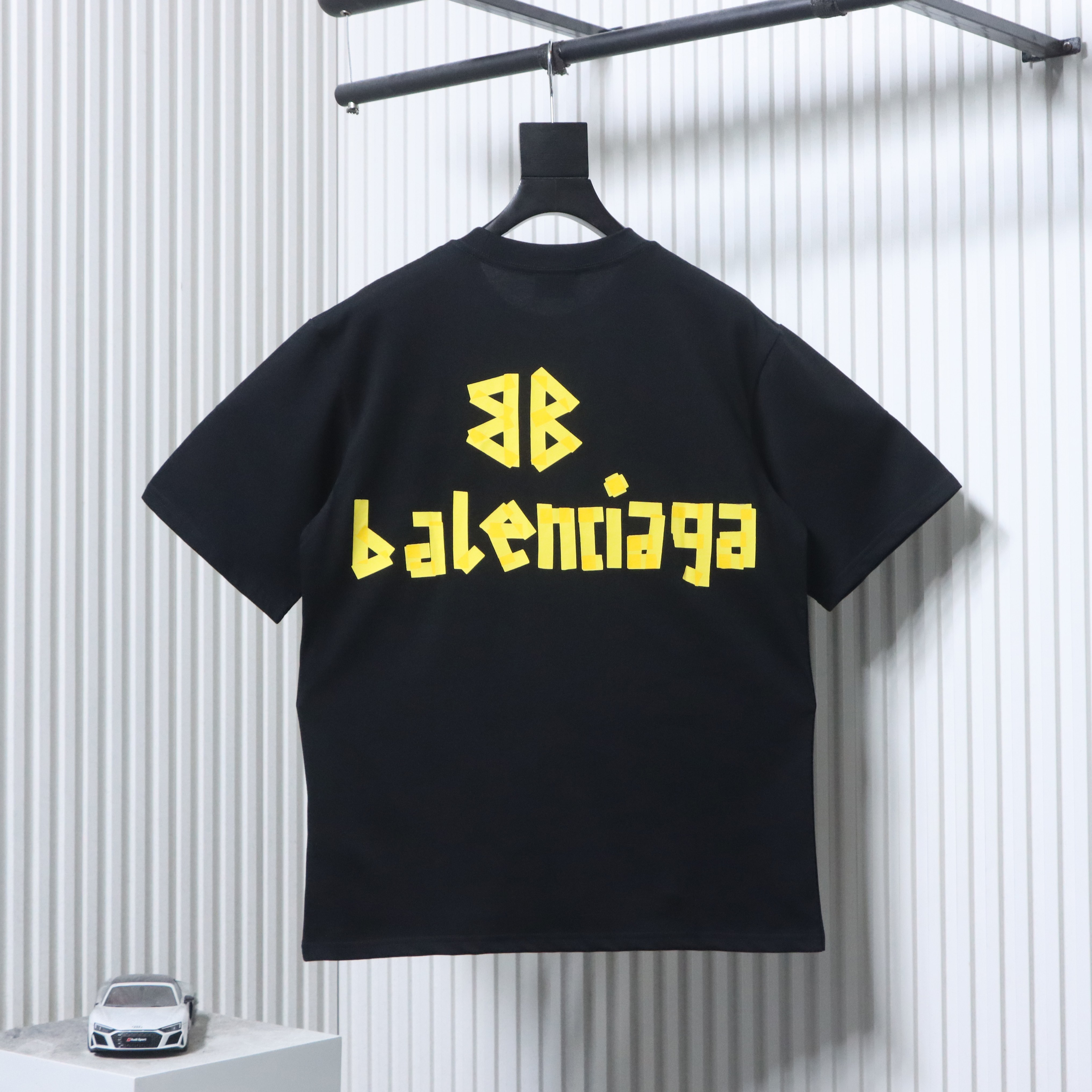 Balenciaga Black Masking Tape T-shirt h150