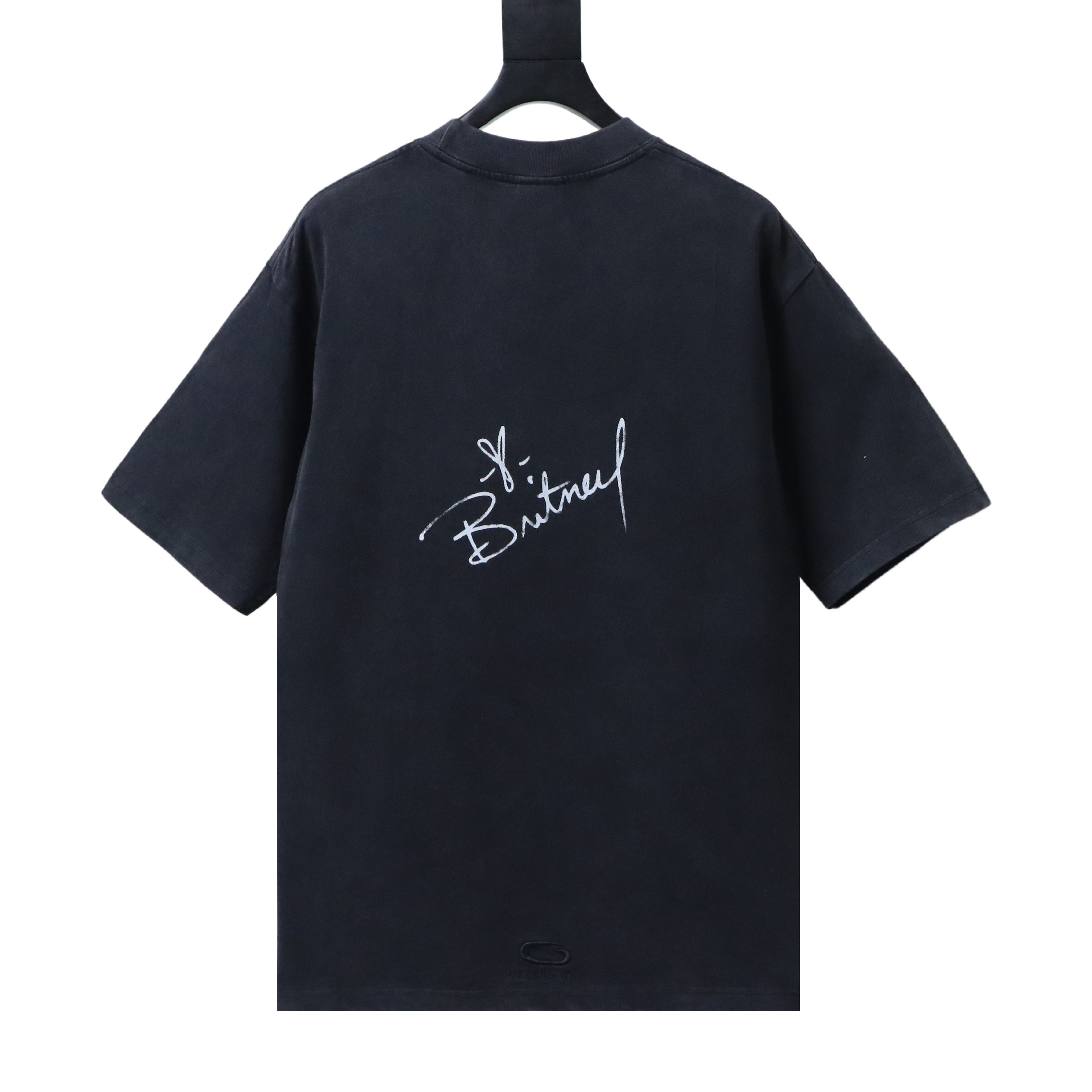 Balenciaga Black Music Series Sweet Britney Portrait Washed Crewneck T-shirt h150