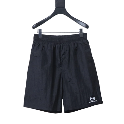 Balenciaga Double-Ring Letter Small Logo Embroidered Shorts h180 01