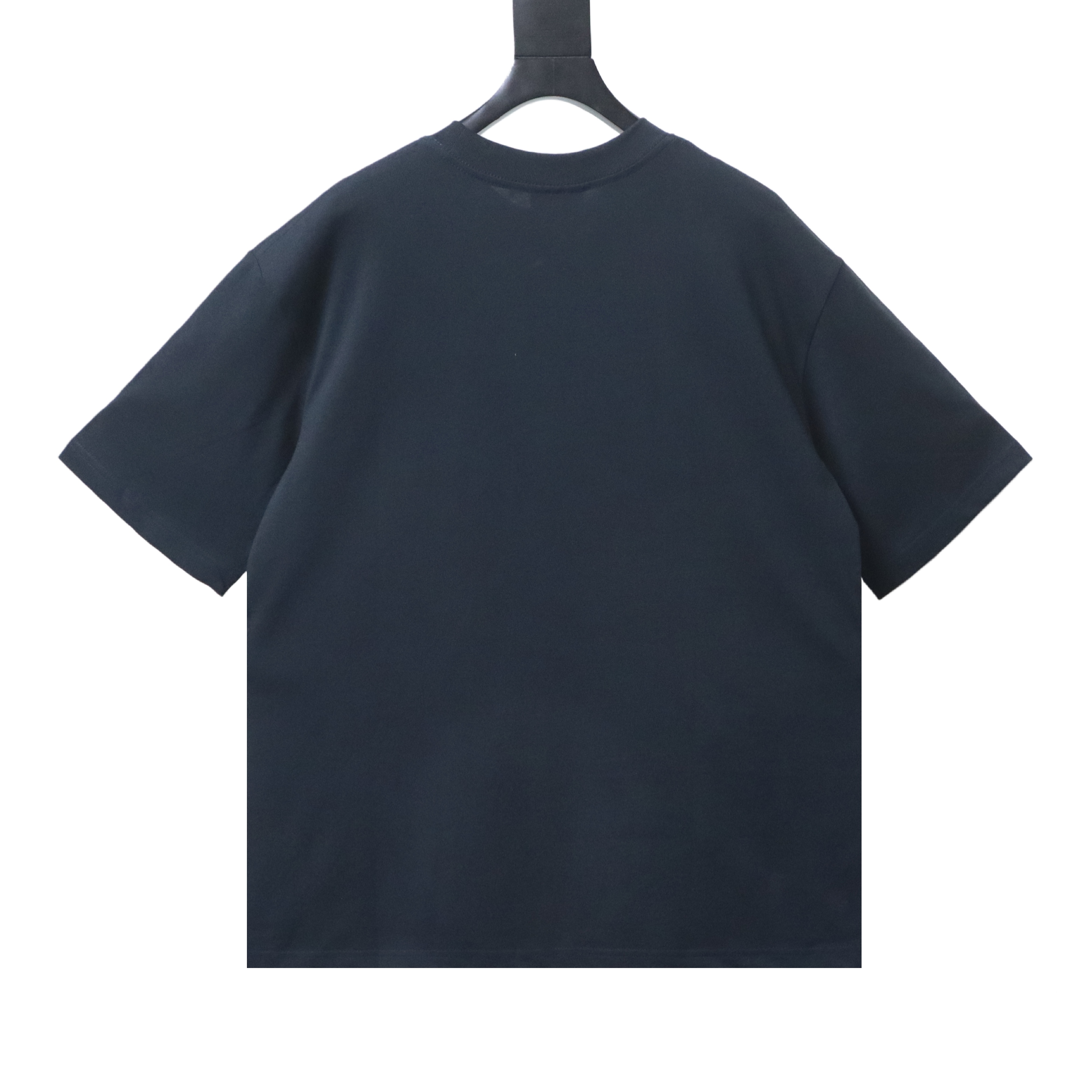 Balenciaga Black Circular Letter Embroidered T-shirt h160
