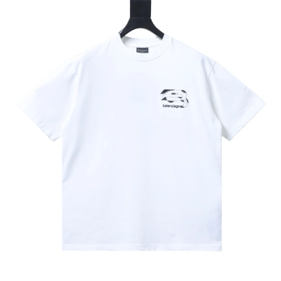 Balenciaga Heavy Patch Embroidered T-shirt White 02